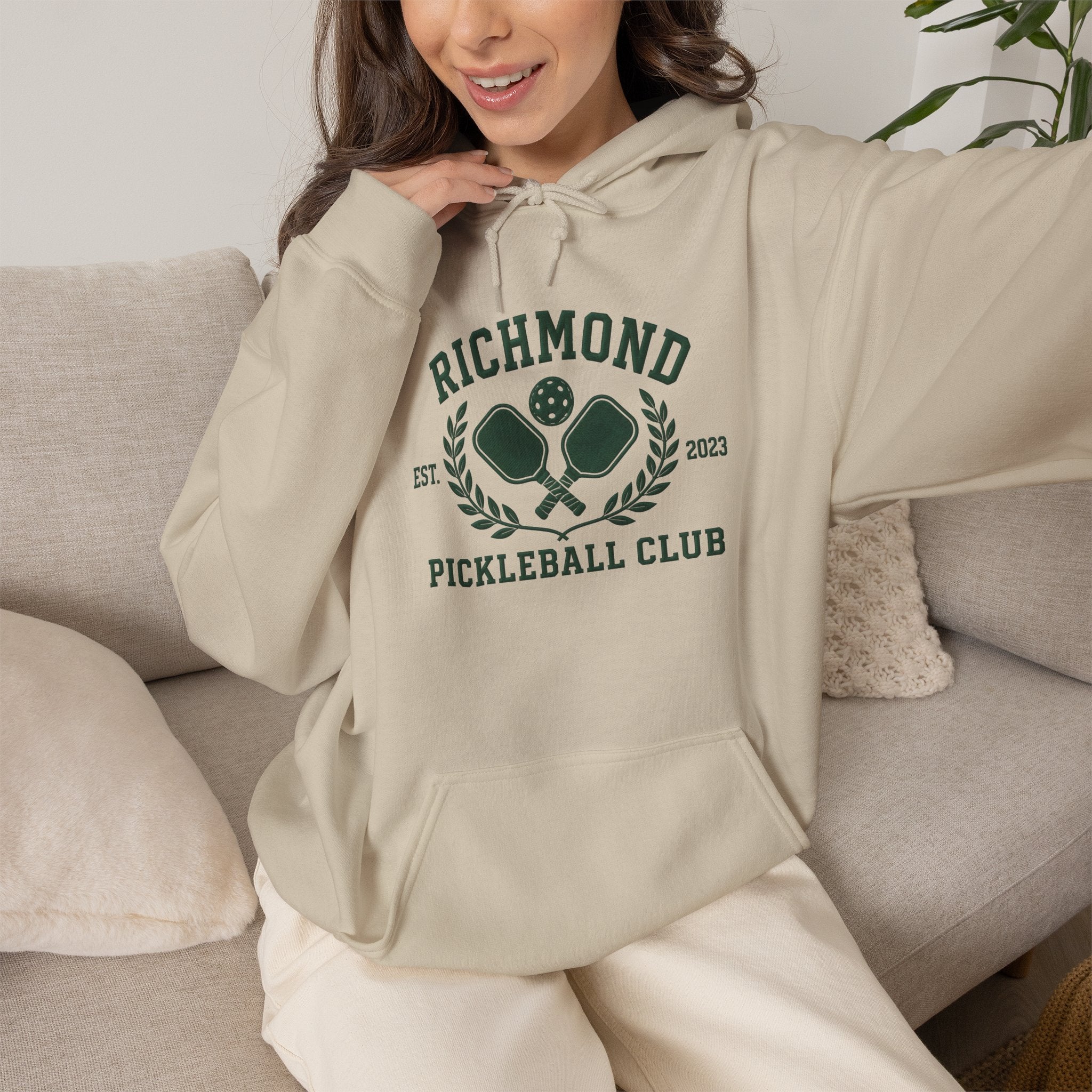 Richmond Pickleball Club Hoodie — Established 2021 Club Crest Sweatshirt