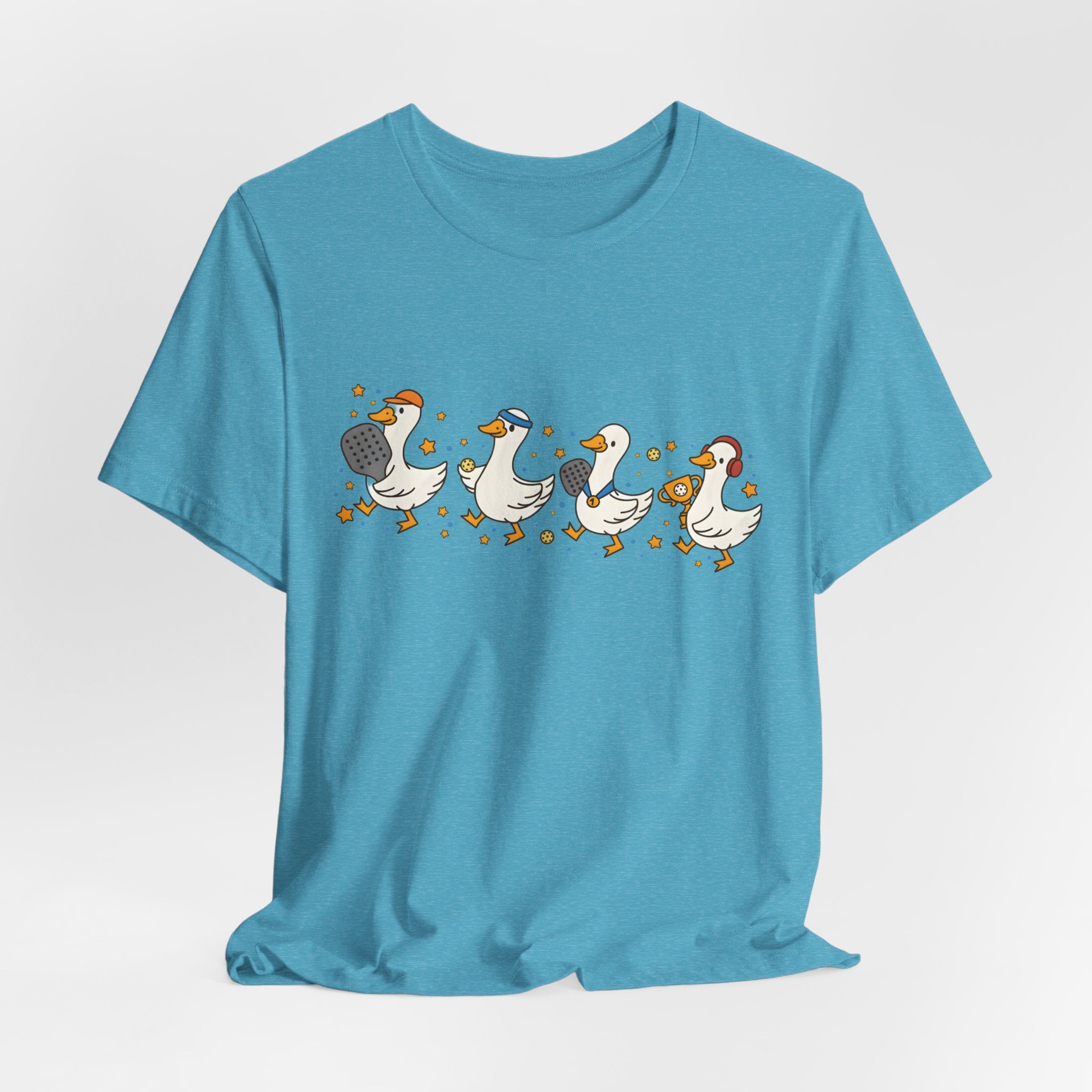 Duck Family Tee — Cute Ducks in Hats Graphic T-Shirt