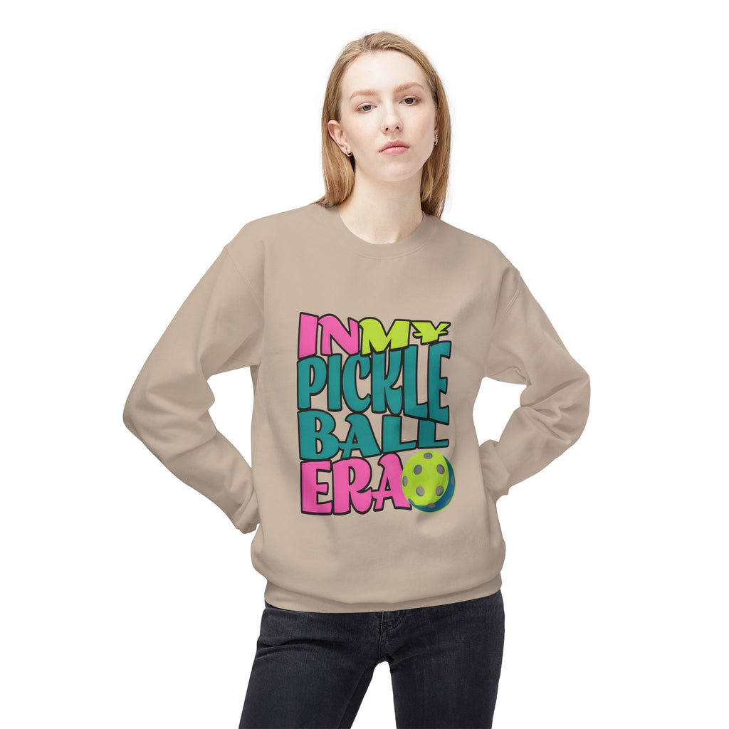 Pickleball Era Crewneck Sweatshirt — "In My Pickleball Era" Colorful Graphic