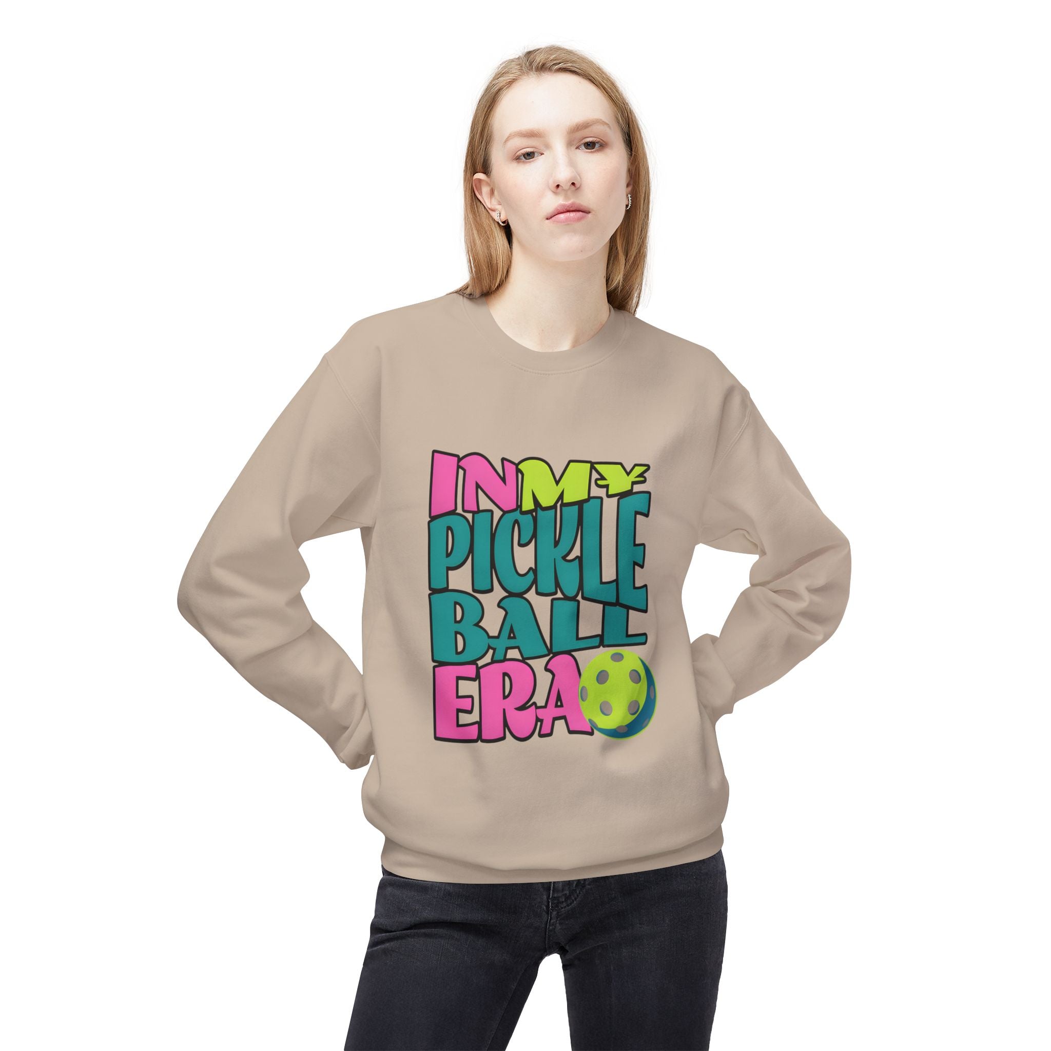 Pickleball Era Crewneck Sweatshirt — "In My Pickleball Era" Colorful Graphic