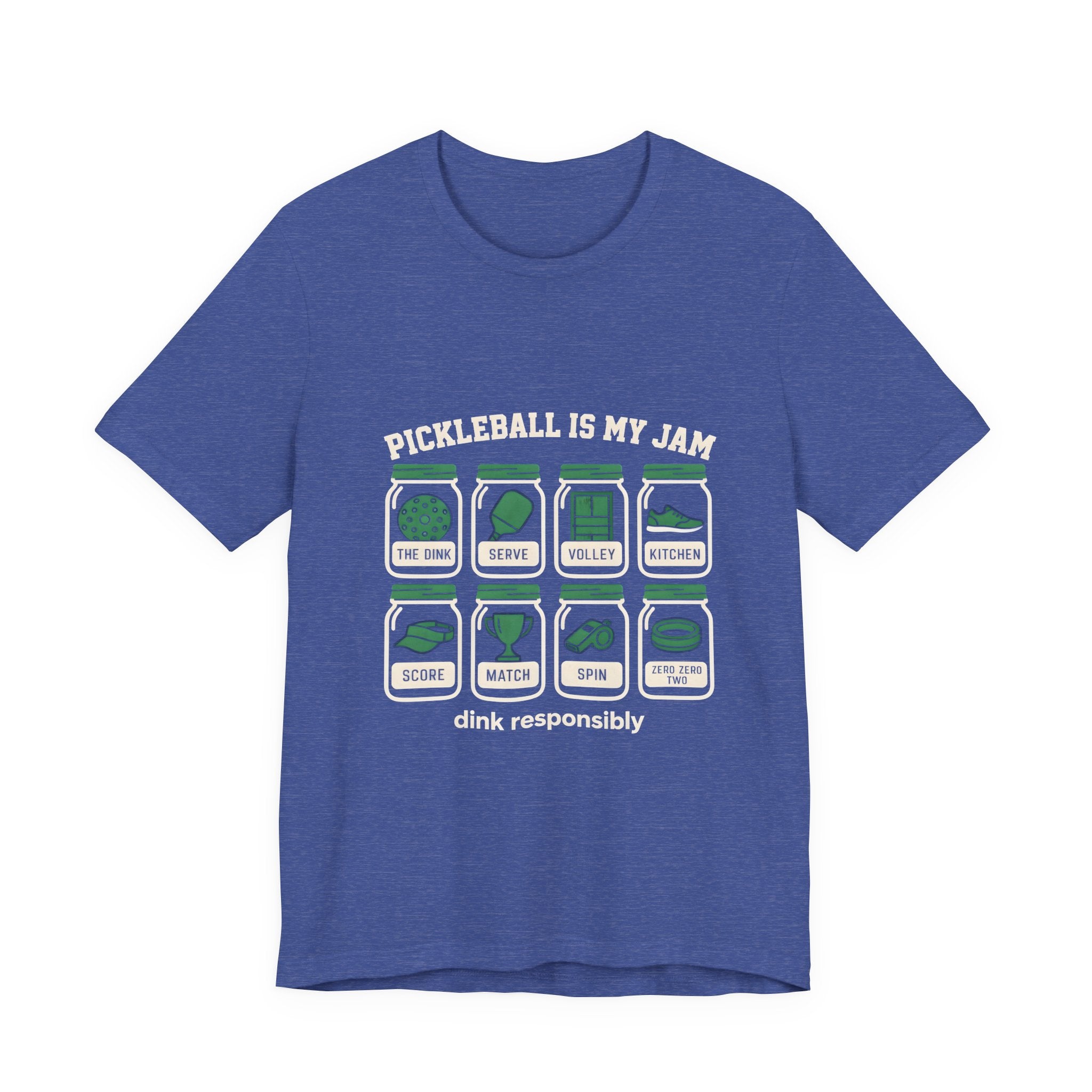 Pickleball Is My Jam T-Shirt — Vintage Courts & Paddle Icons, "Drink Responsibly" Tee