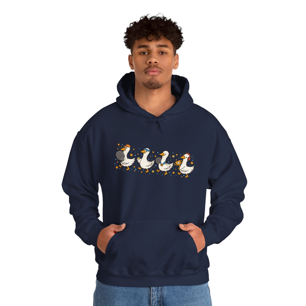 Halloween Duck Lineup Hoodie — Cute Trick-or-Treating Ducks Pullover