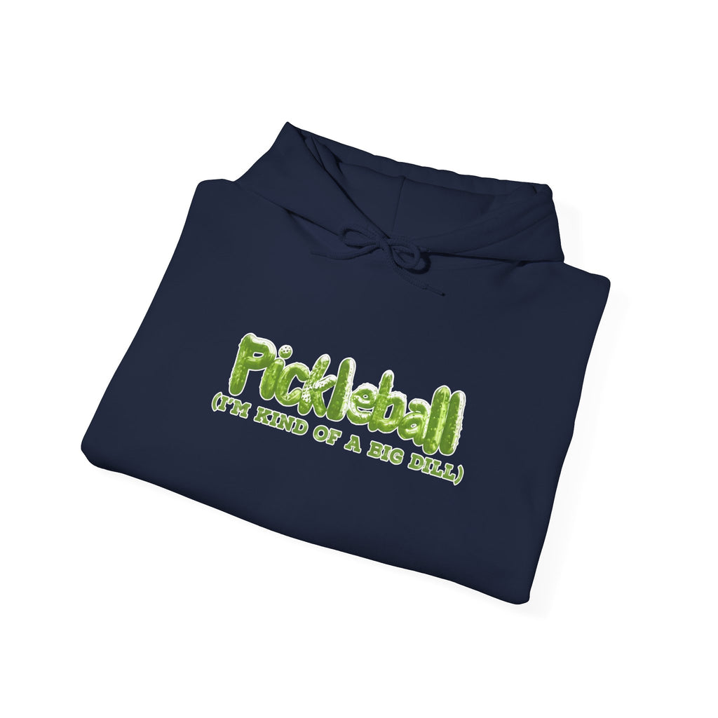 Pickleball Hoodie - "Pickleball: Open Mind, Off & Back Smash" Retro Green Graphic