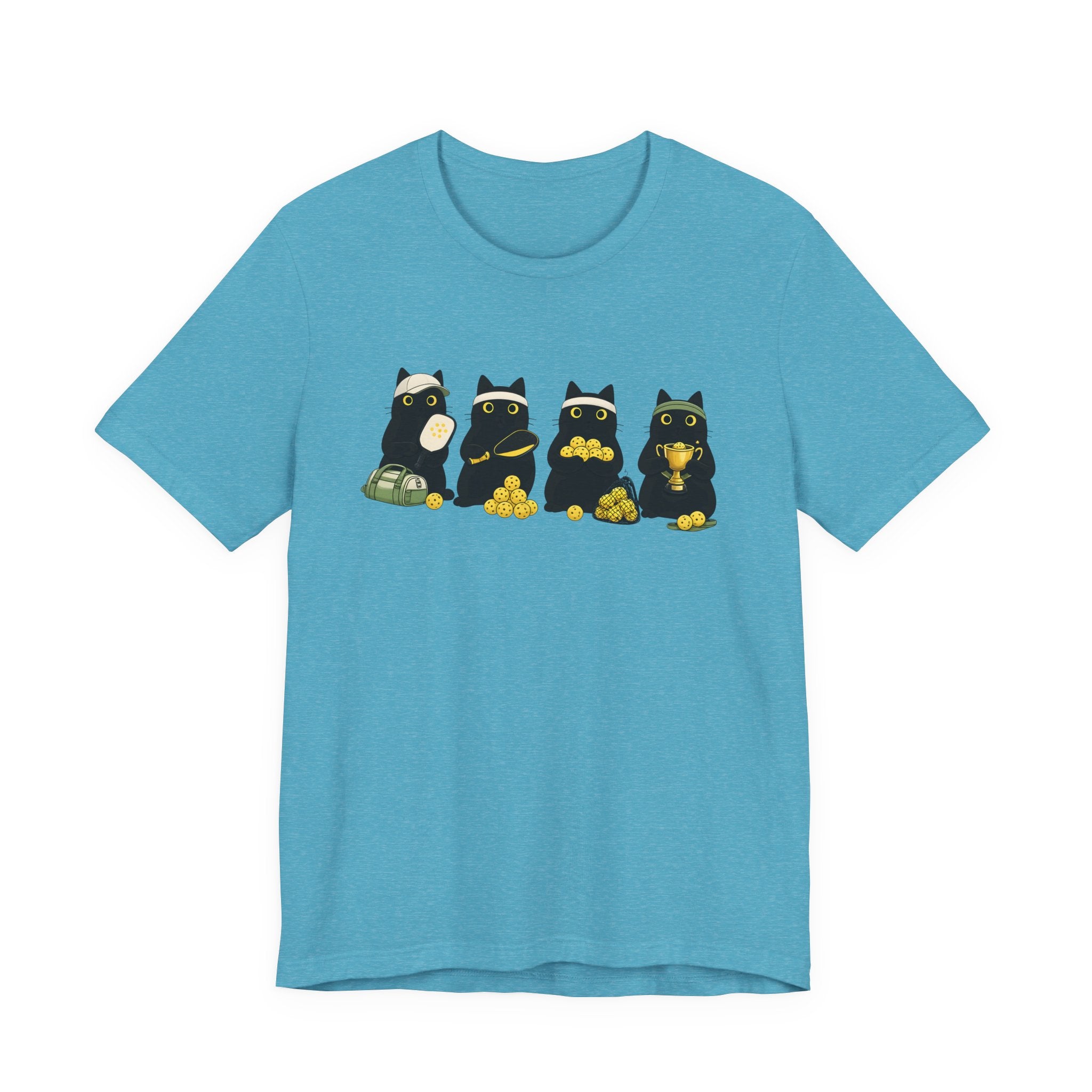 Black Cat Fortune T-Shirt – Cute Lucky Cats with Gold Coins Graphic Tee