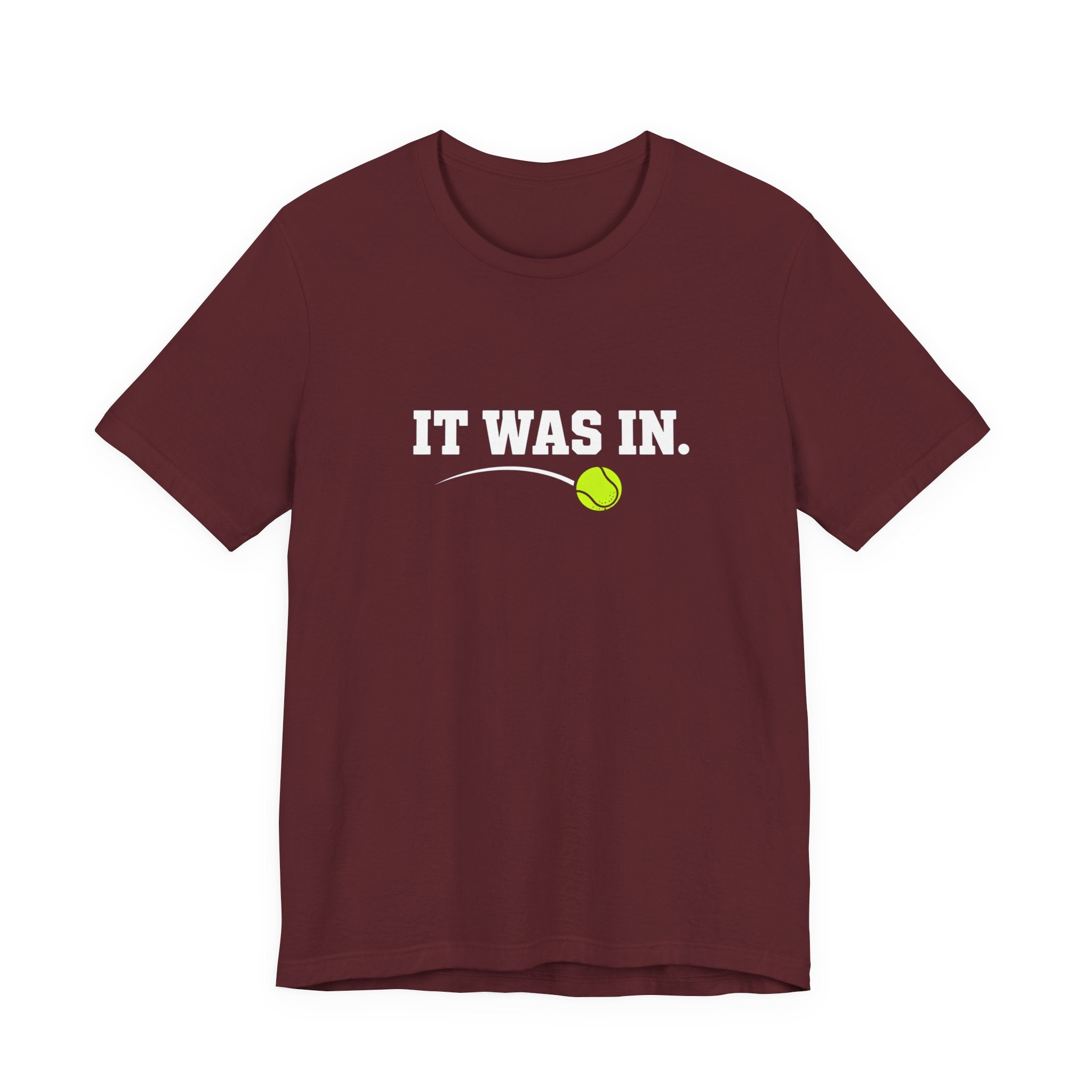 Tennis Minimalist Tee — Neon Tennis Ball Graphic Shirt