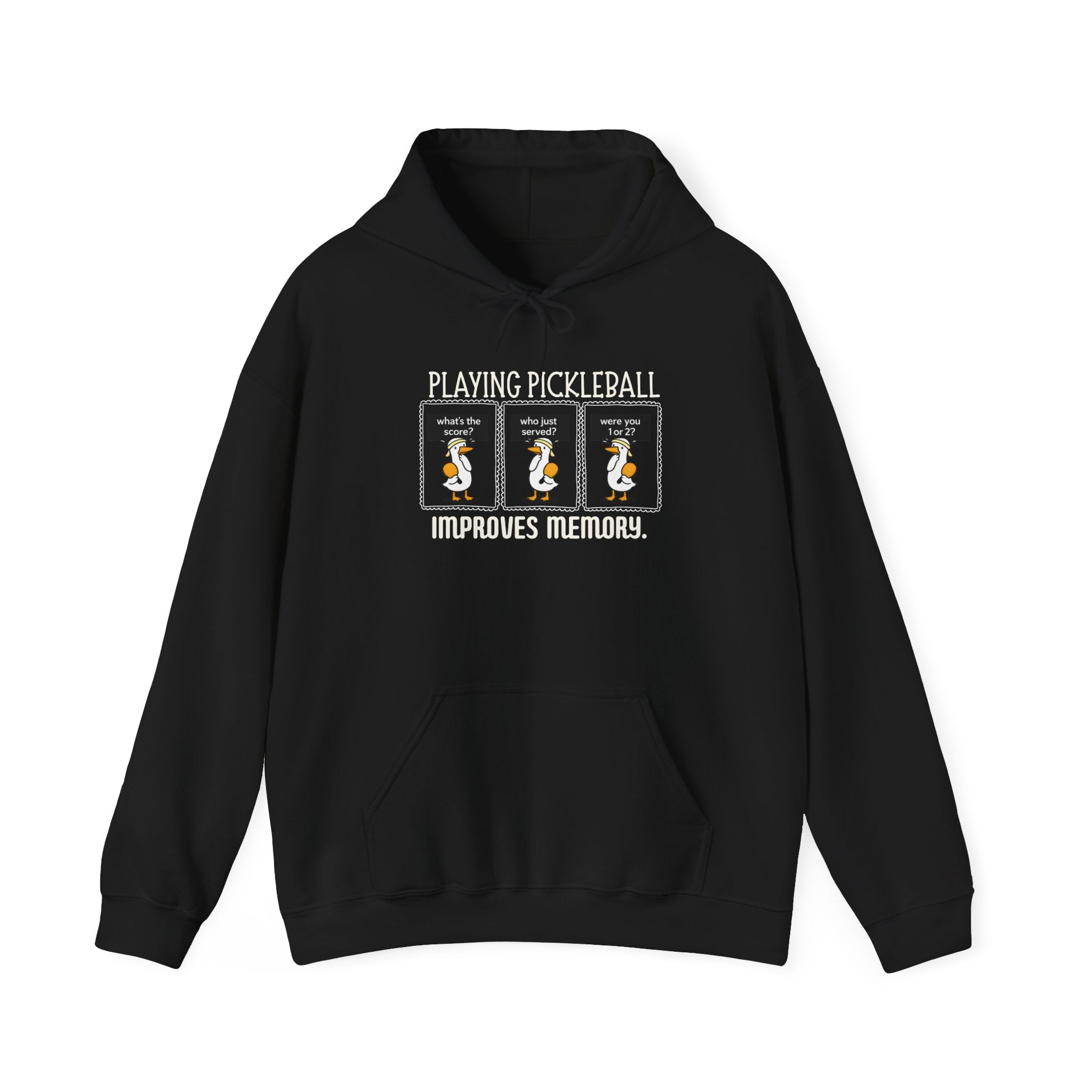 Pickleball Hoodie — "Playing Pickleball Improves Memory" Funny Sports Pullover