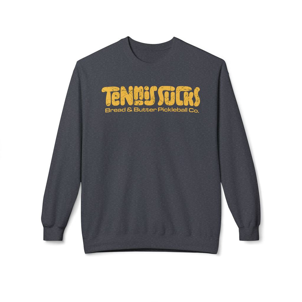 Tennis Socks Crewneck Sweatshirt — Vintage Tennis & Pickleball Club Pullover