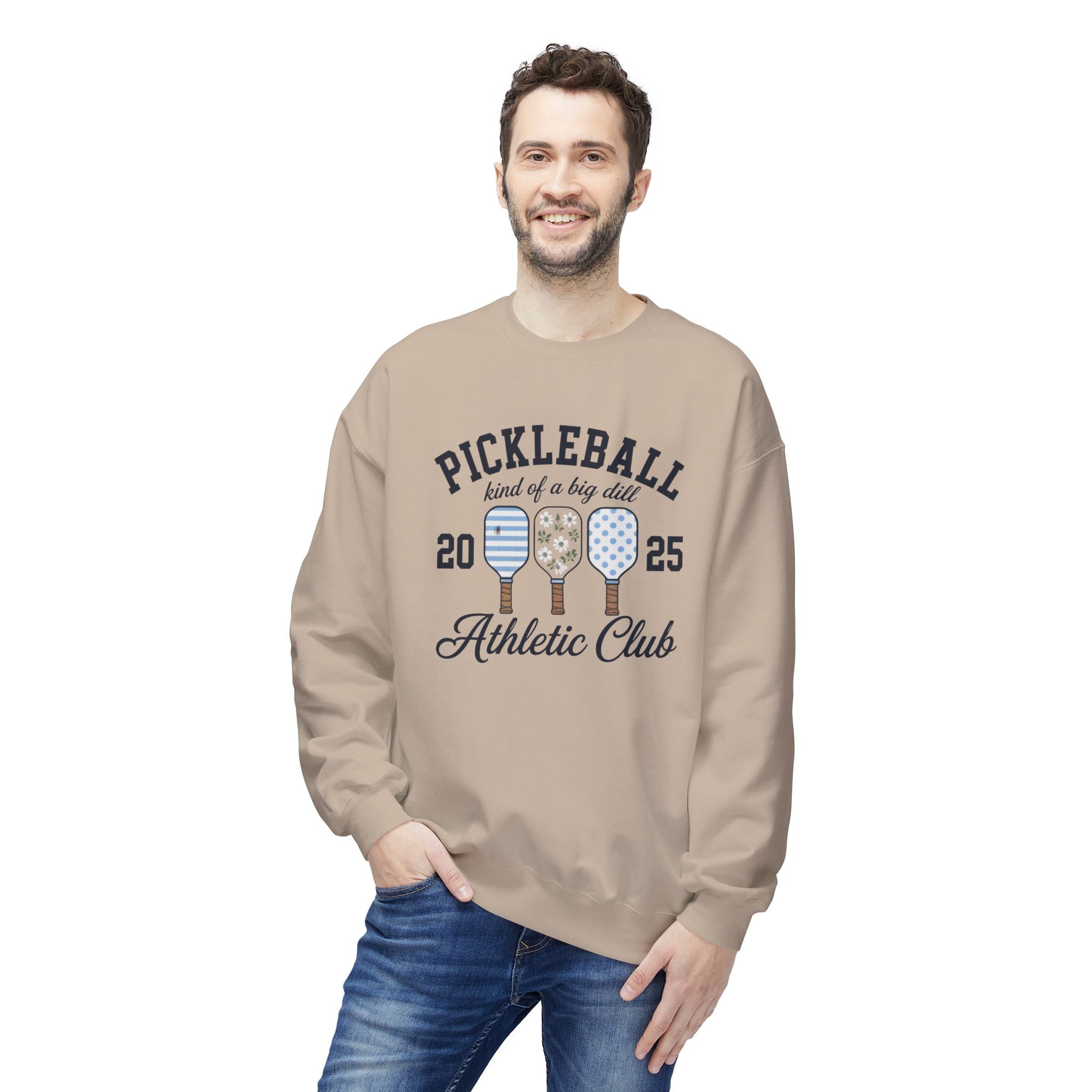 Pickleball Athletic Club Crewneck Sweatshirt — 2025 "Kind of a Big Dill" Design