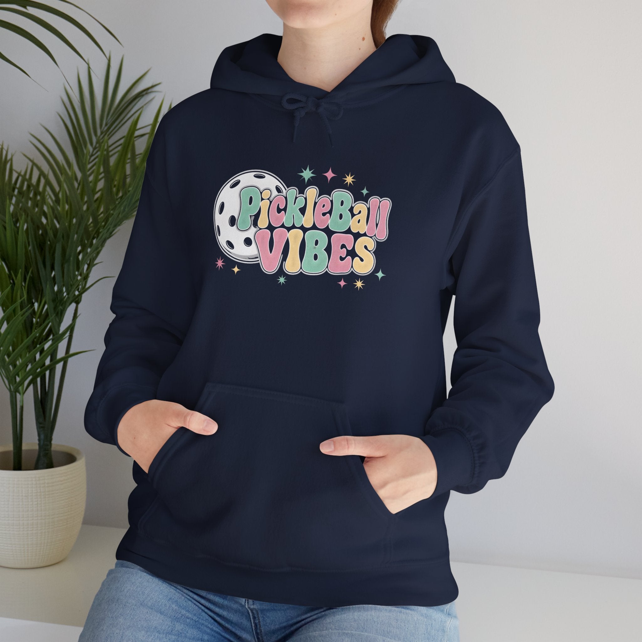 Pickleball Vibes Hoodie — Retro Pastel Pickleball Graphic Sweatshirt