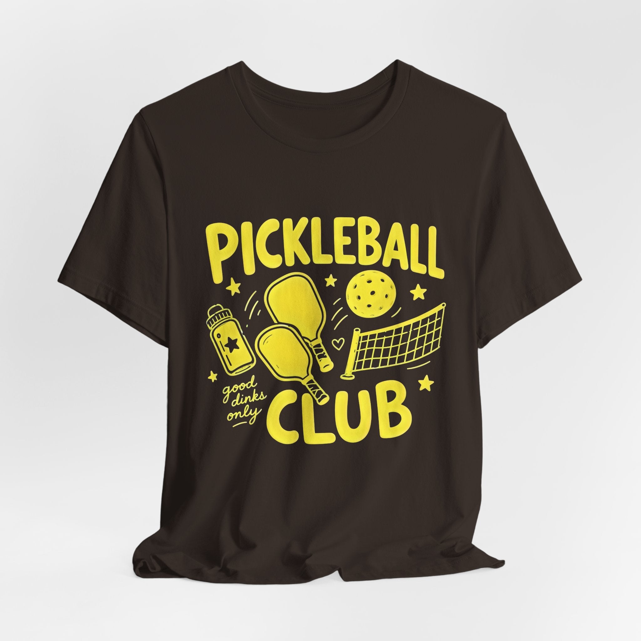 Pickleball Club Graphic Tee — "Good Doubles Only" Short Sleeve Shirt