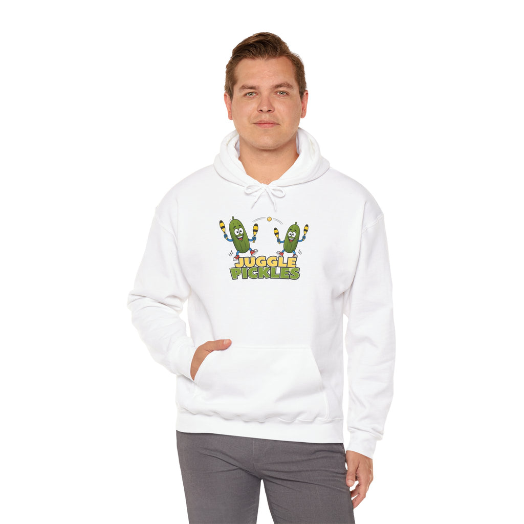 Juggling Pickles Hoodie — Cute Funny 'Juggle Pickle' Graphic Hooded Sweatshirt