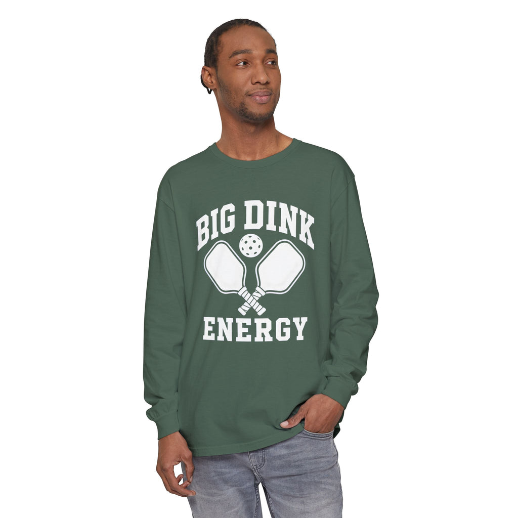 Big Dink Energy Long Sleeve Tee — Pickleball Paddle Graphic