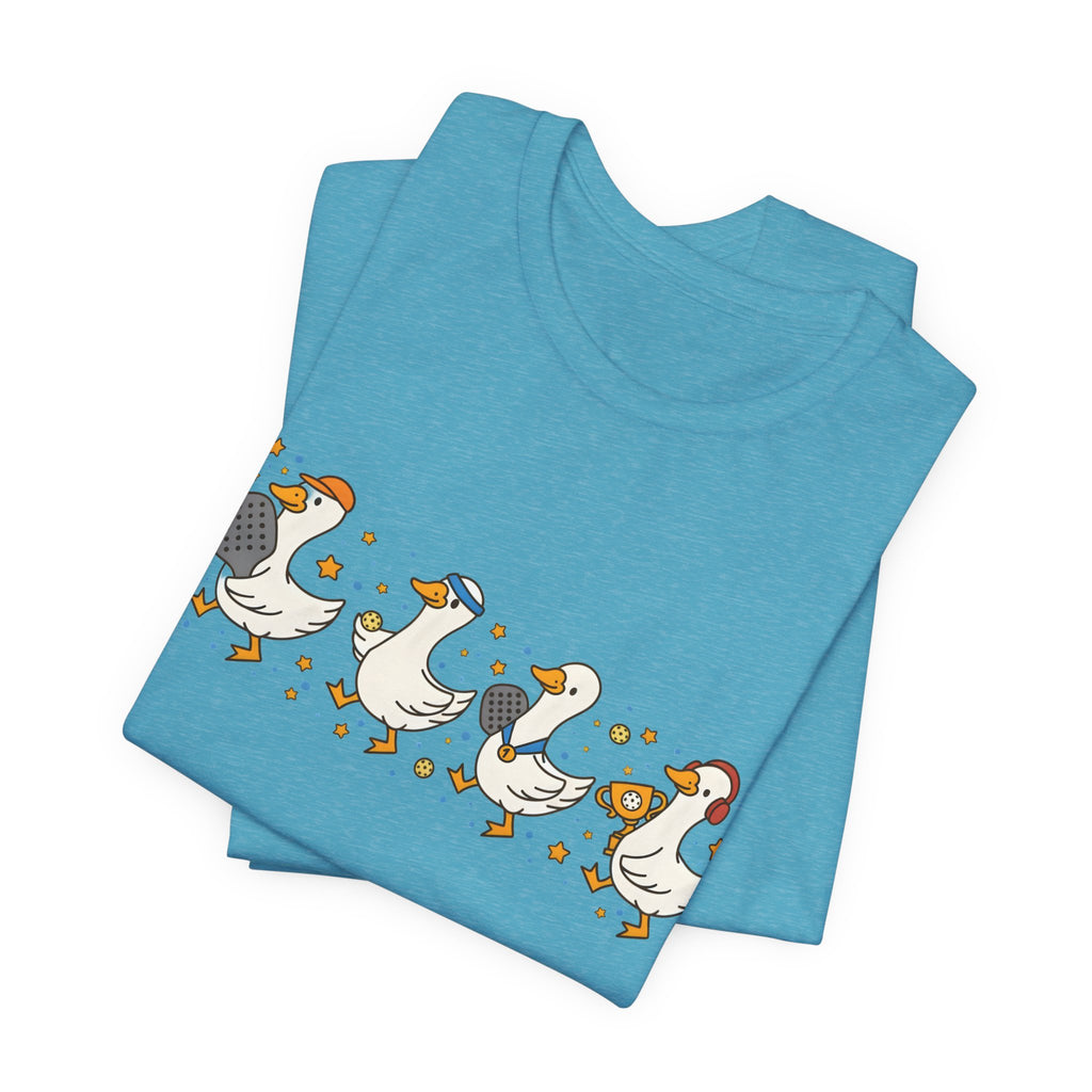 Duck Family Tee — Cute Ducks in Hats Graphic T-Shirt