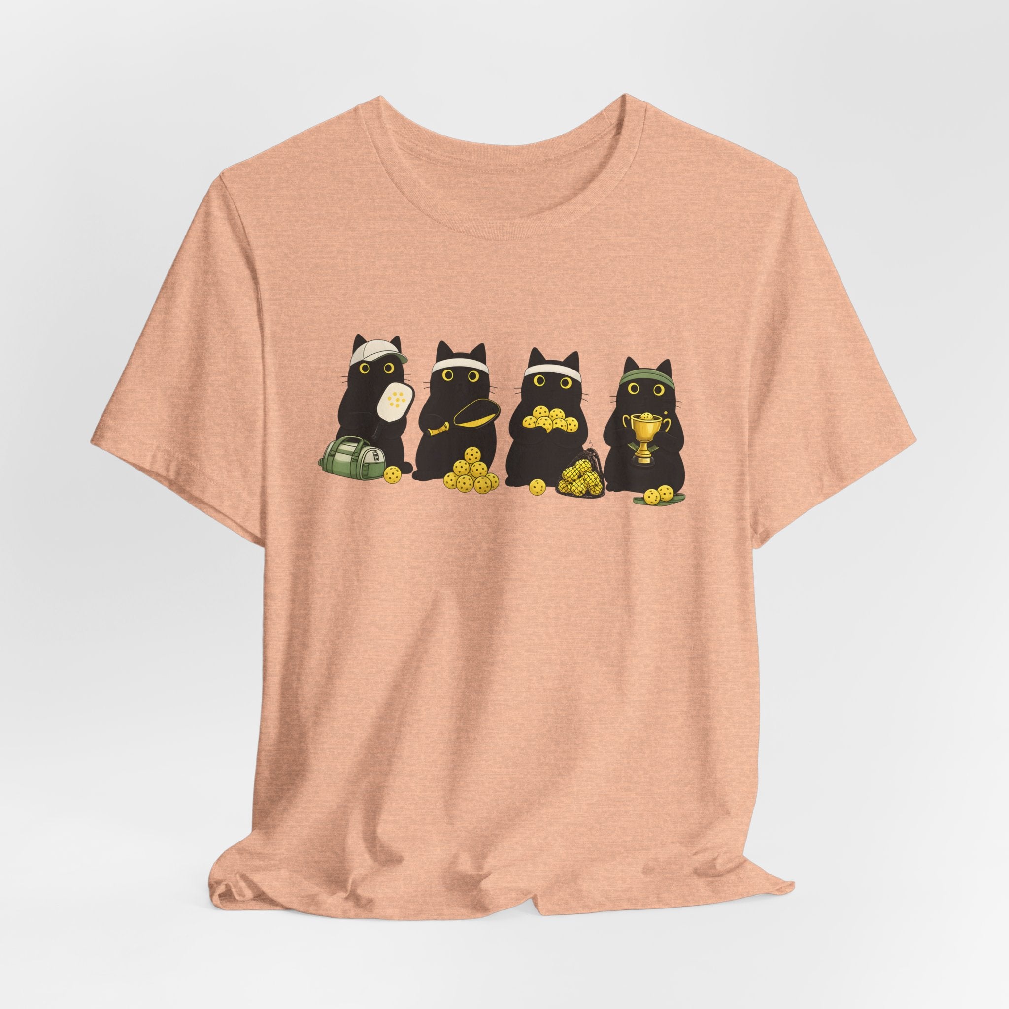 Black Cat Fortune T-Shirt – Cute Lucky Cats with Gold Coins Graphic Tee