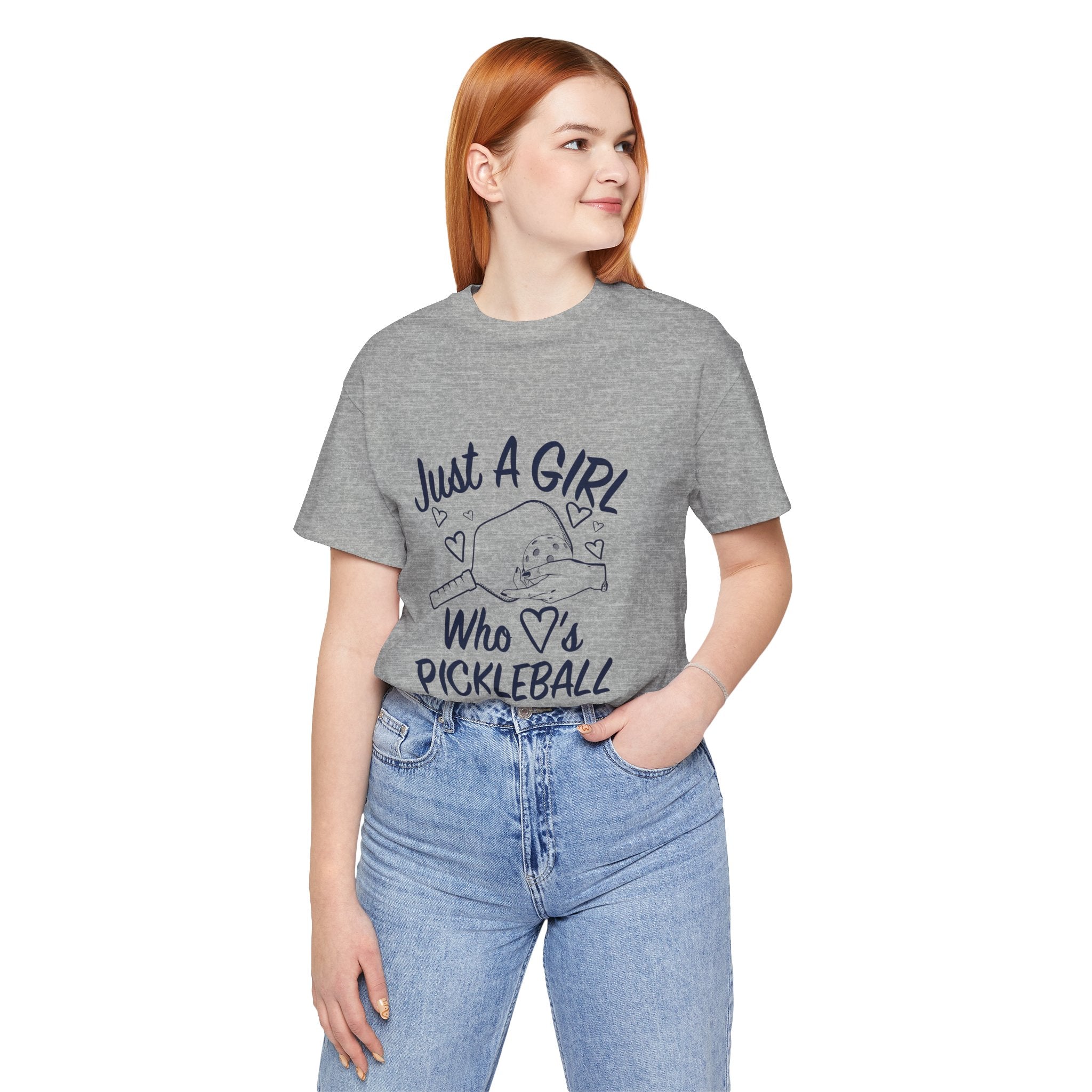 Pickleball Tee — "Just a Girl Who Loves Pickleball" Graphic Shirt