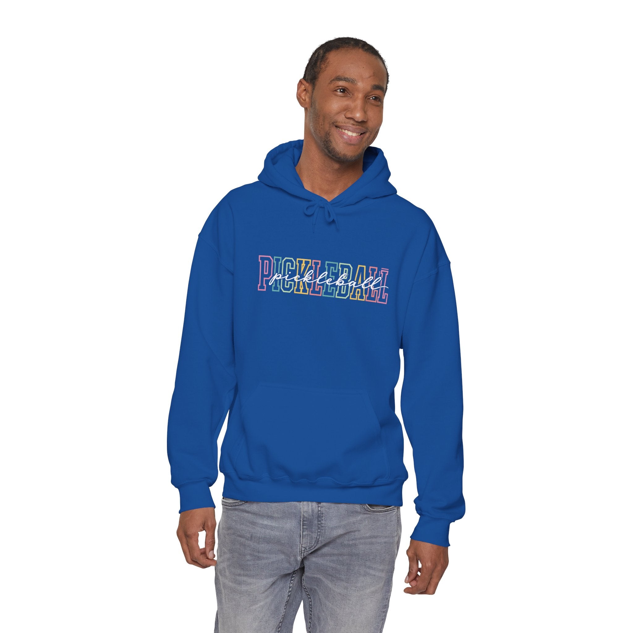 Pickleball Pastel Hoodie – Colorful Retro Text Pickleball Pullover