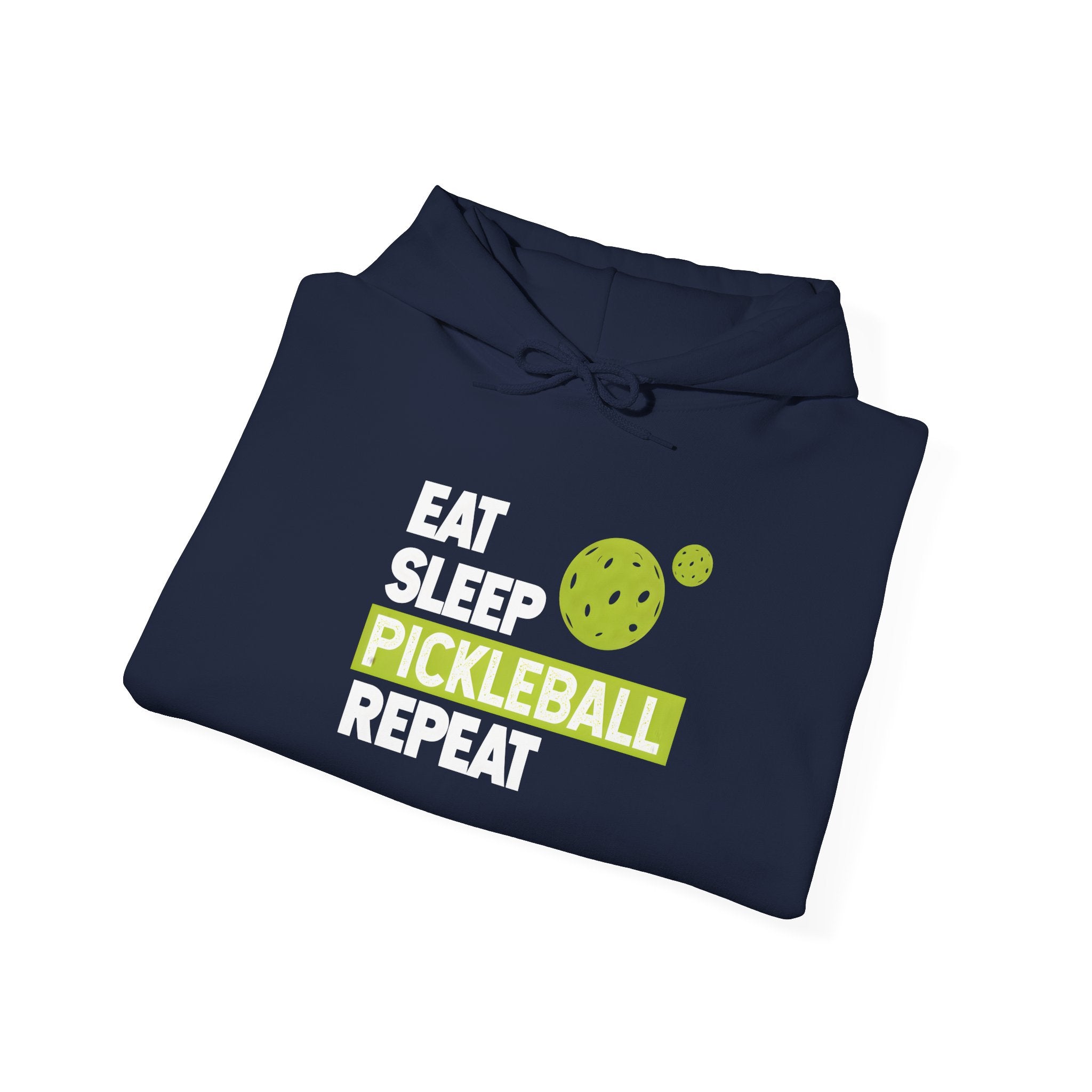 Pickleball Hoodie - "Eat Sleep Pickleball Repeat" Pullover for Players & Fans