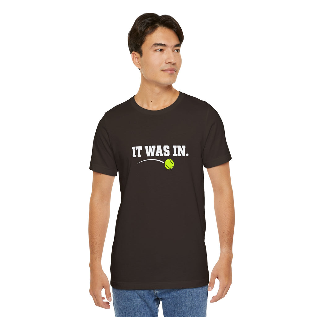 Tennis Minimalist Tee — Neon Tennis Ball Graphic Shirt