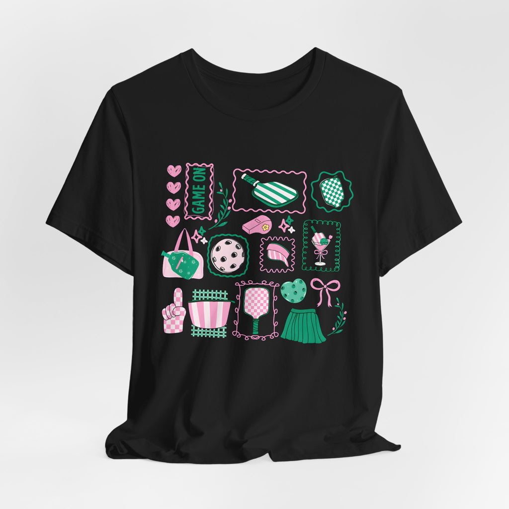 Ice Cream & Sweets Graphic Tee — Cute Pastel Dessert Icons