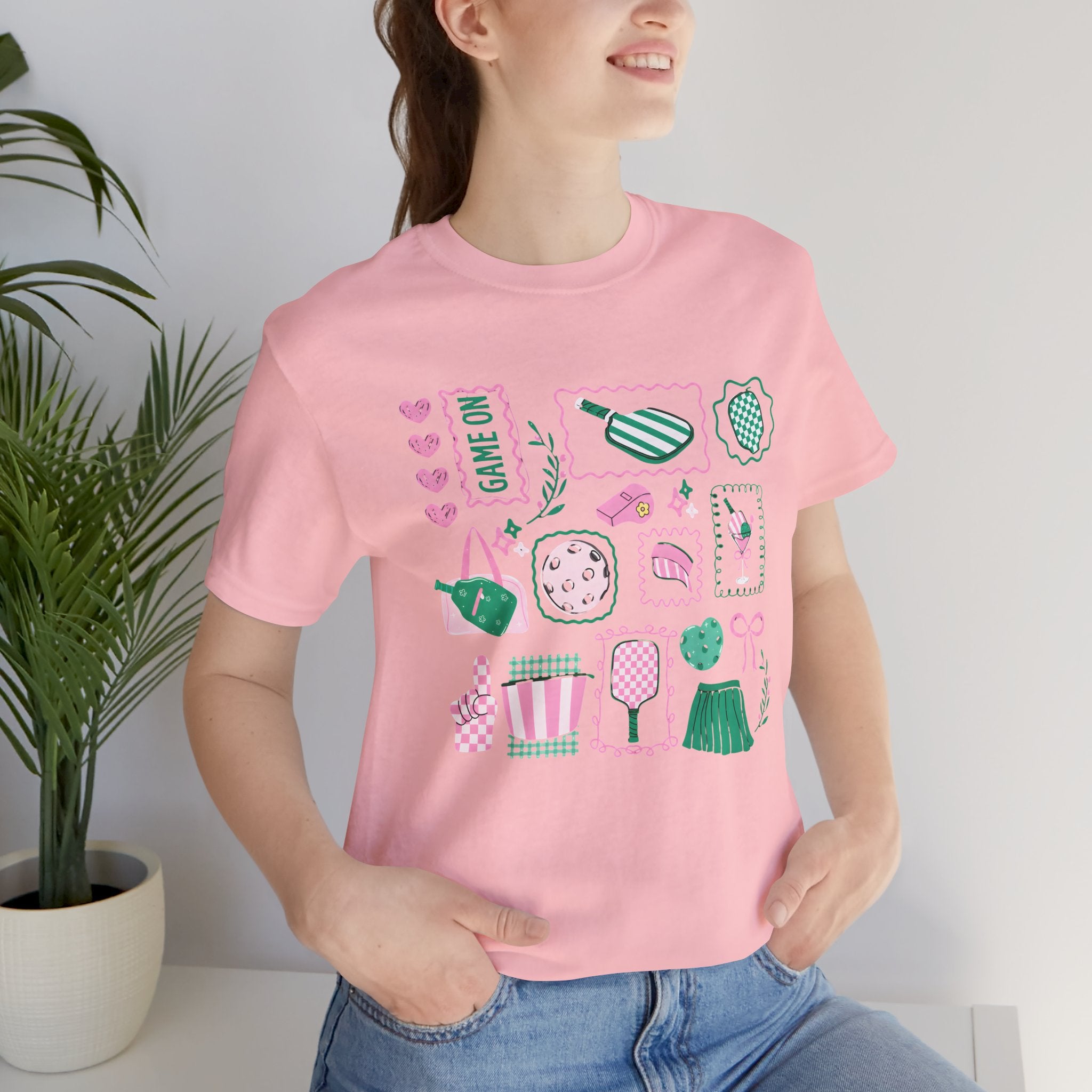 Ice Cream & Sweets Graphic Tee — Cute Pastel Dessert Icons