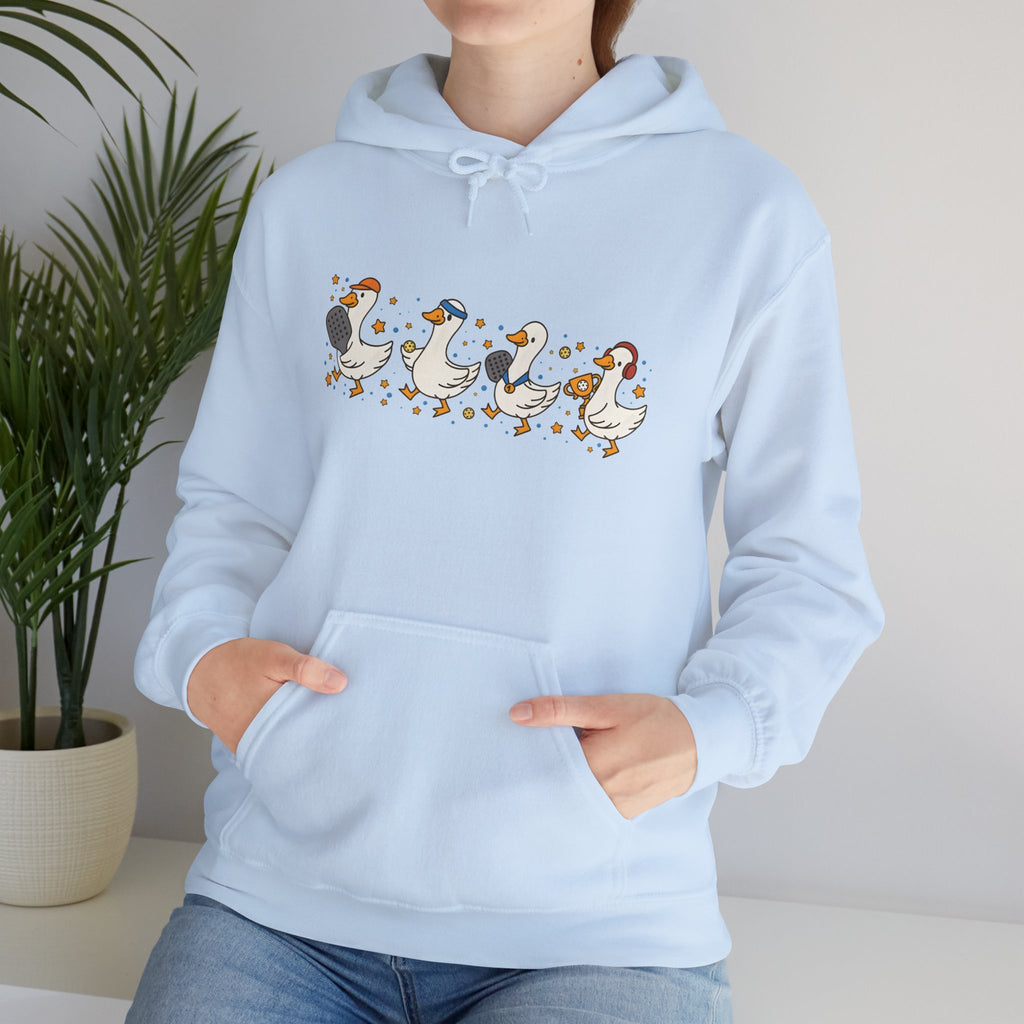 Halloween Duck Lineup Hoodie — Cute Trick-or-Treating Ducks Pullover