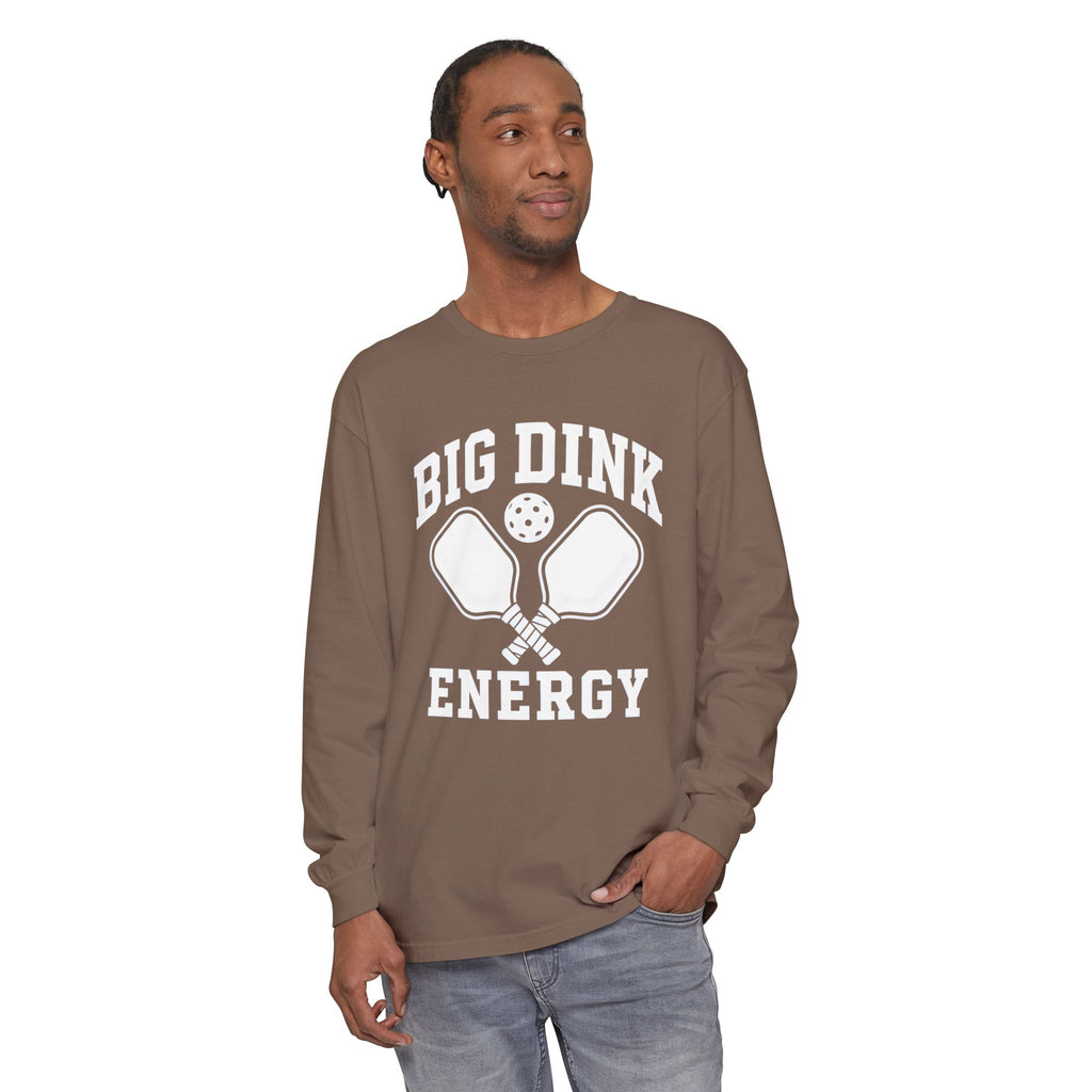 Big Dink Energy Long Sleeve Tee — Pickleball Paddle Graphic