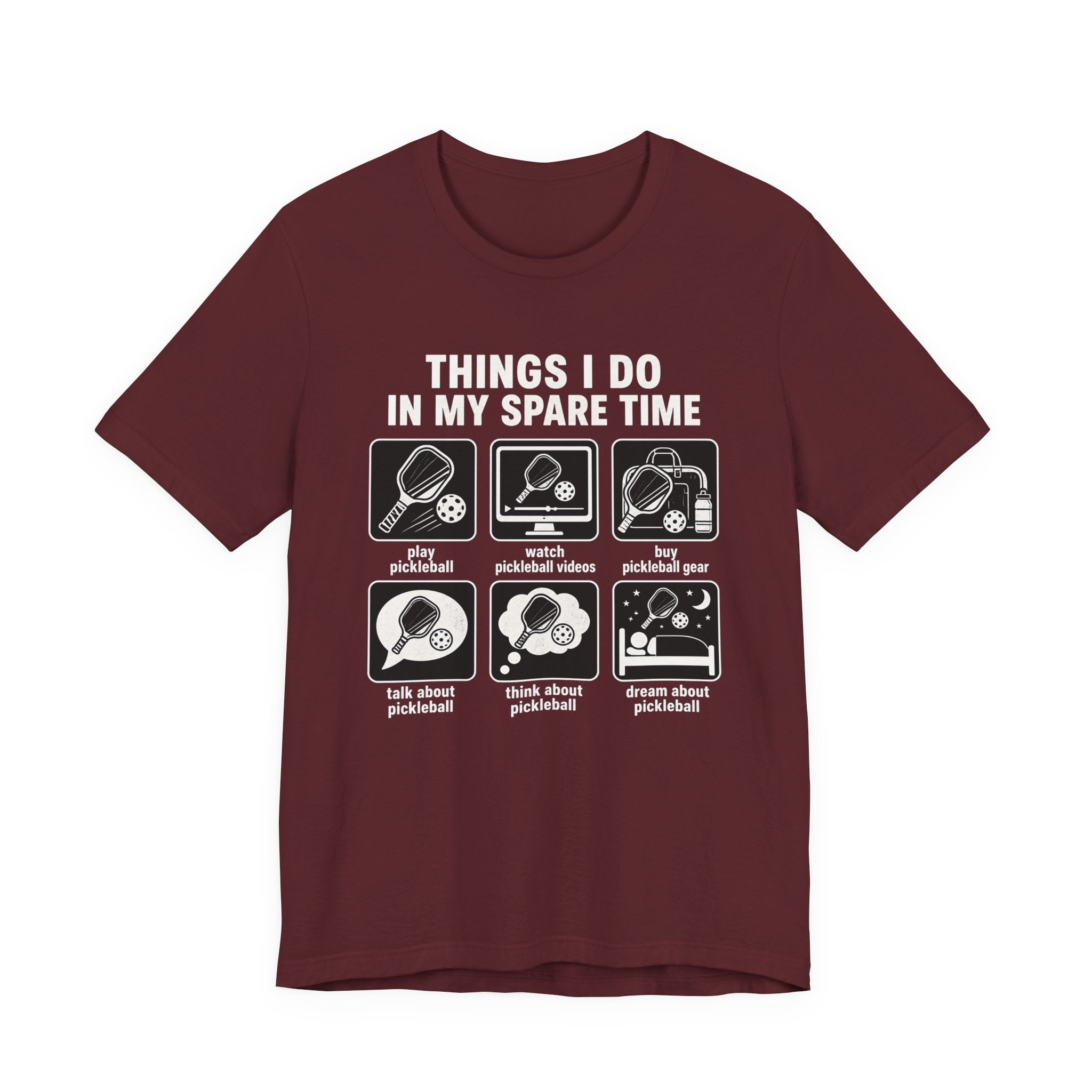 Pickleball Spare Time T-Shirt — "Things I Do In My Spare Time" Graphic Tee