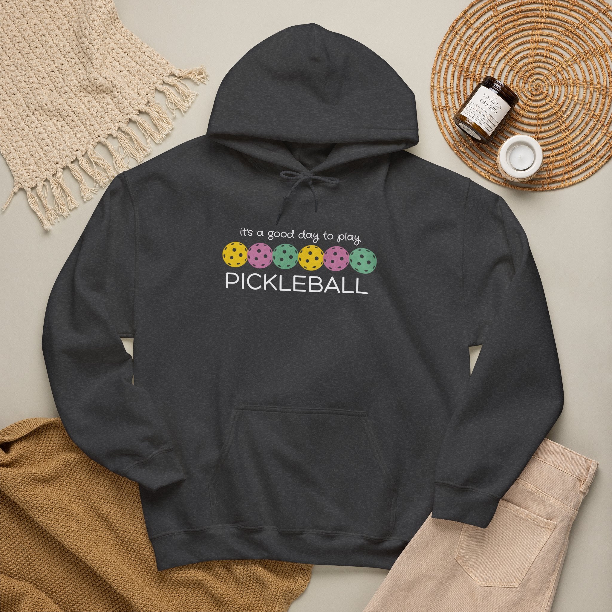 Pickleball Hoodie — "It's a Good Day to Play Pickleball" Cozy Pullover