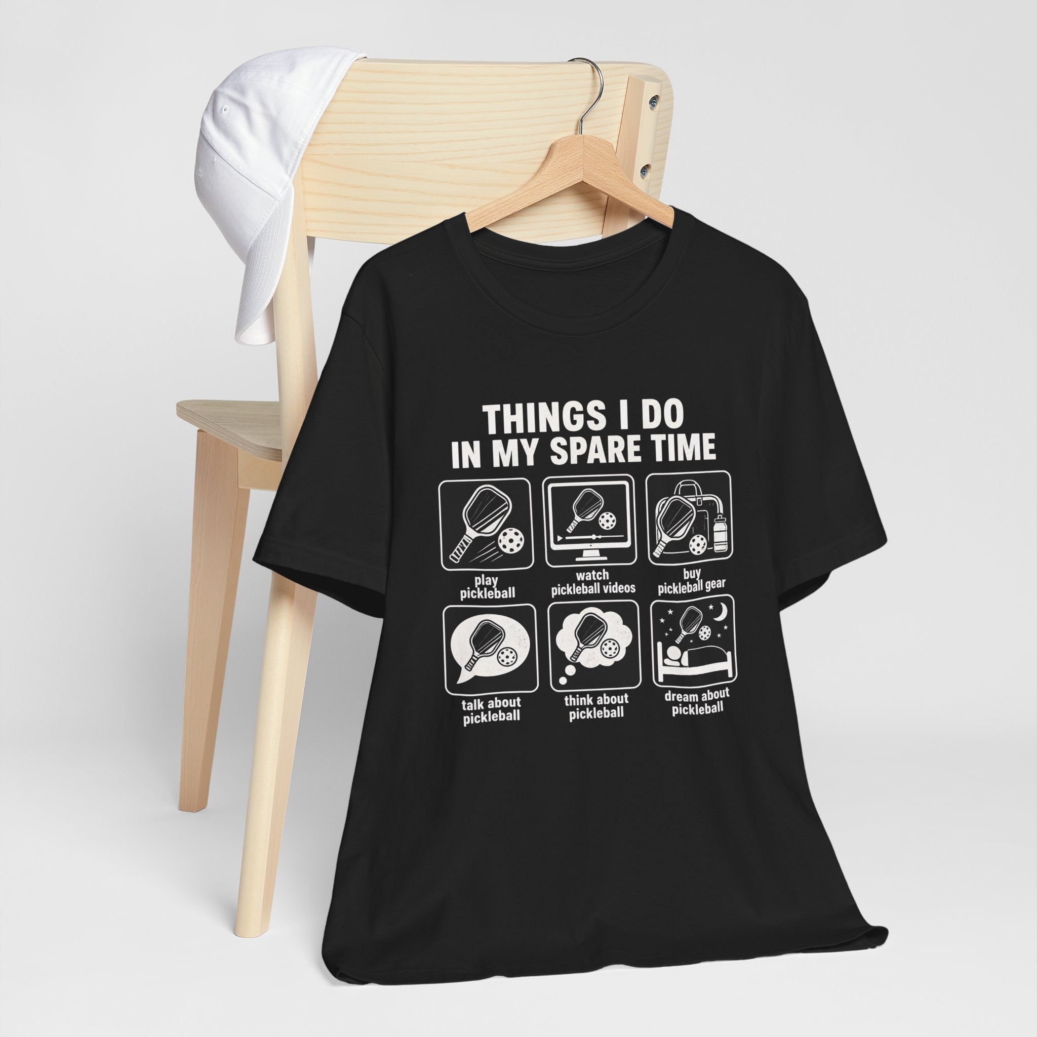 Pickleball Spare Time T-Shirt — "Things I Do In My Spare Time" Graphic Tee