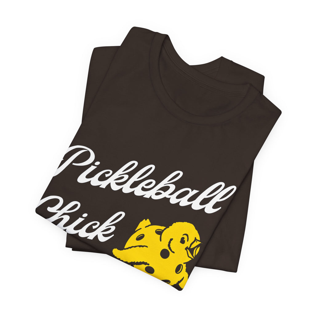 Pickleball Chick T‑Shirt — Cute Yellow Chick Pickleball Tee for Women & Players