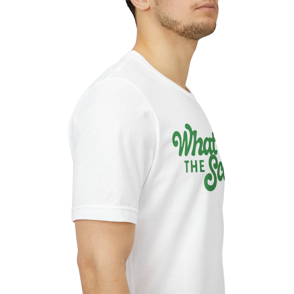 What's The Score? Graphic Tee — Retro Script Sports Fan T-Shirt
