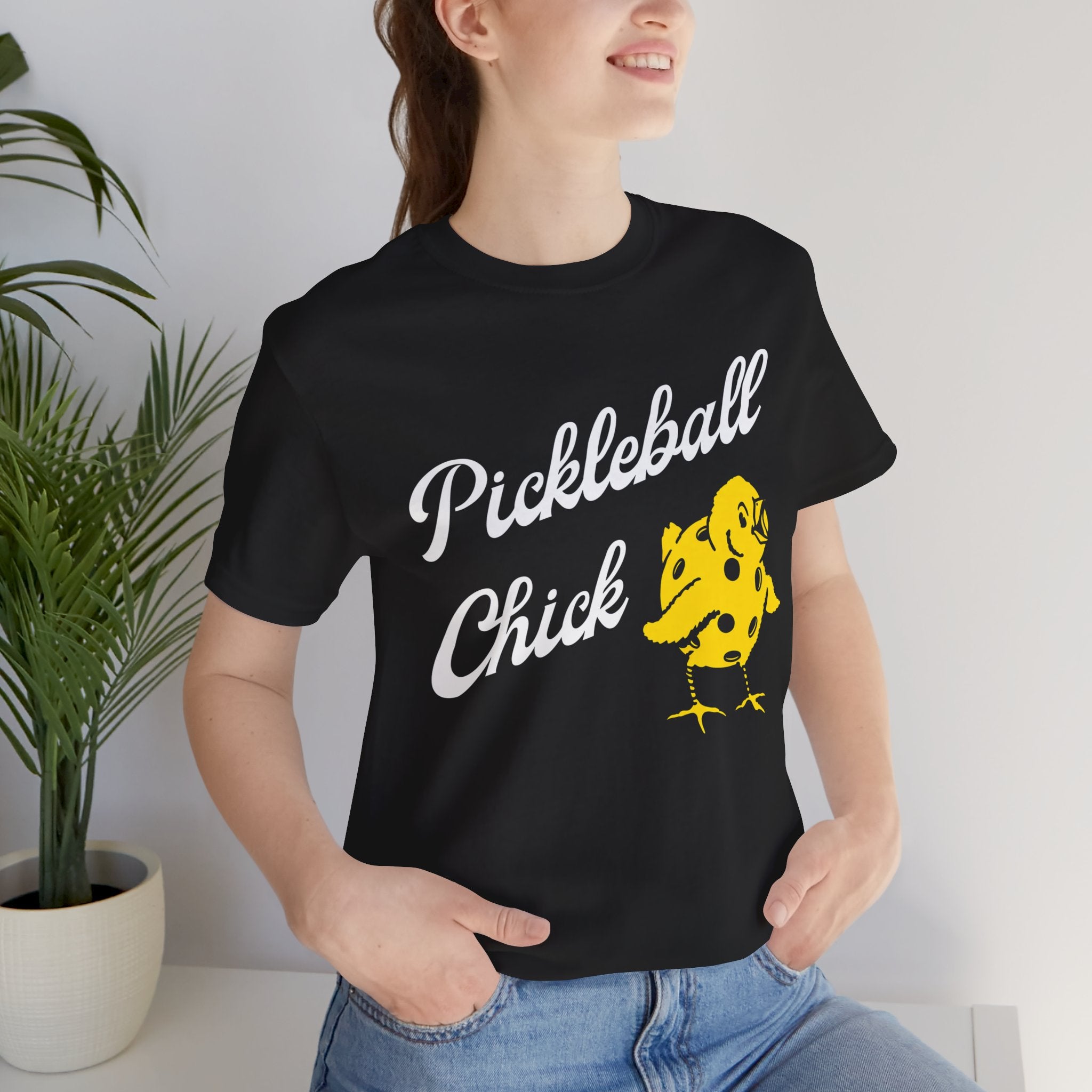 Pickleball Chick T‑Shirt — Cute Yellow Chick Pickleball Tee for Women & Players