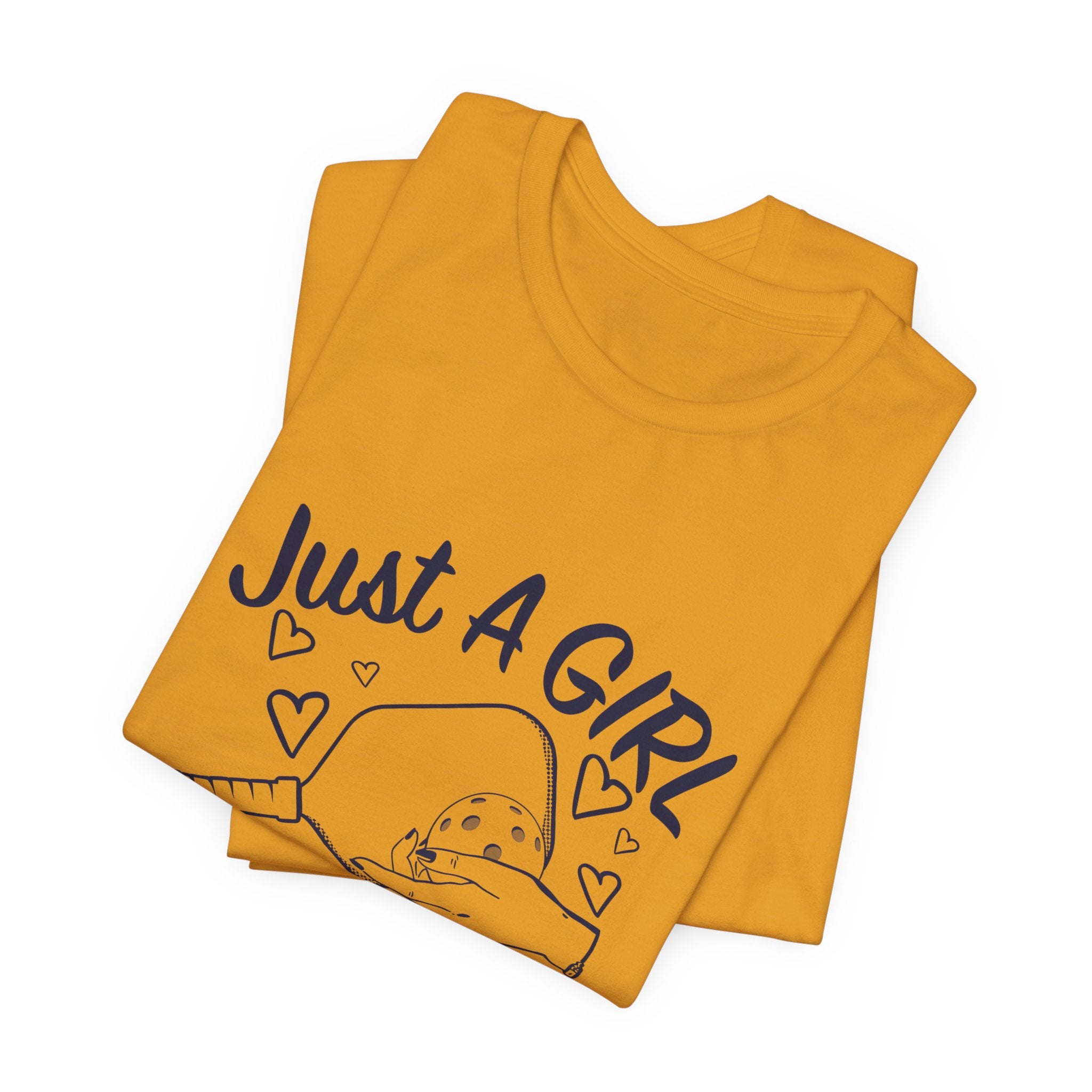 Pickleball Tee — "Just a Girl Who Loves Pickleball" Graphic Shirt