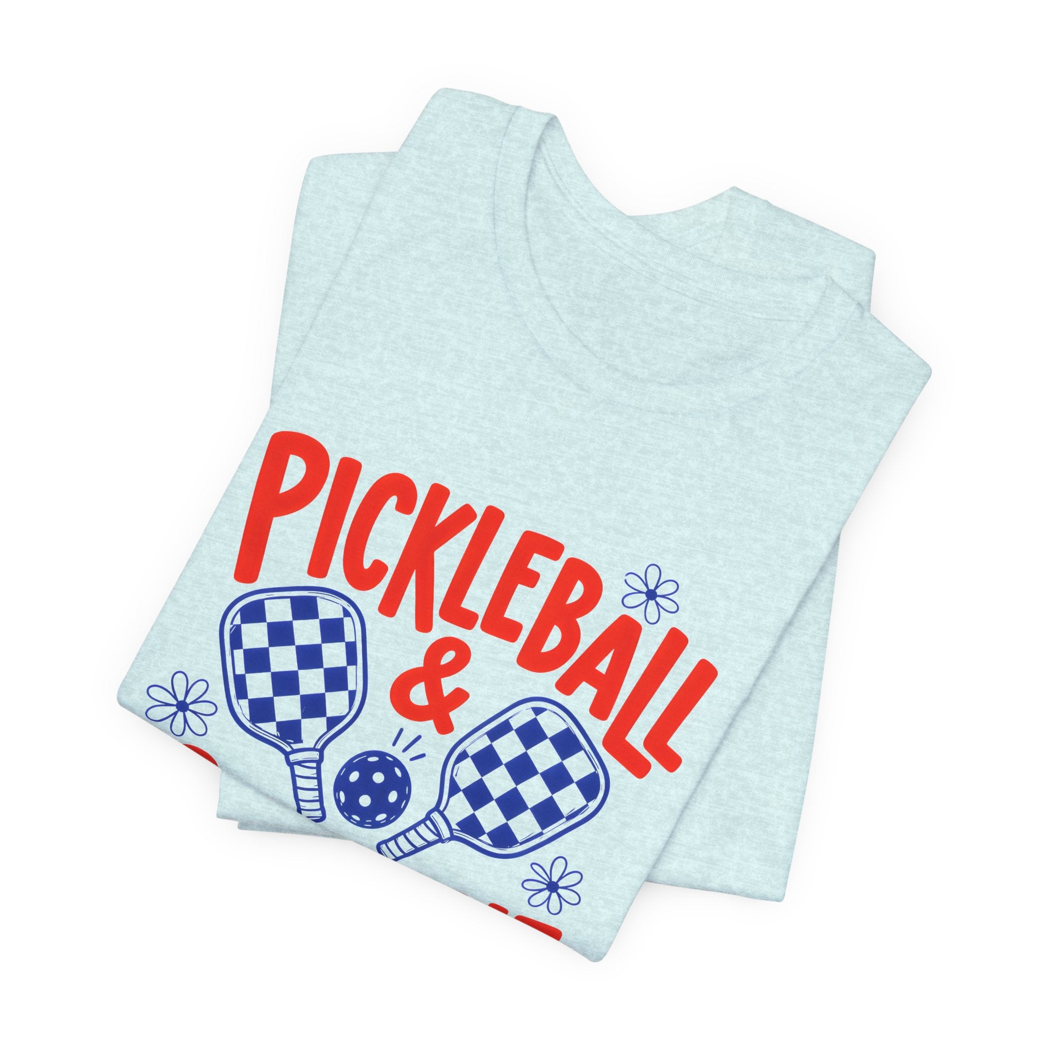 Pickleball & Sunshine T‑Shirt – Retro Pickleball Paddle Tee