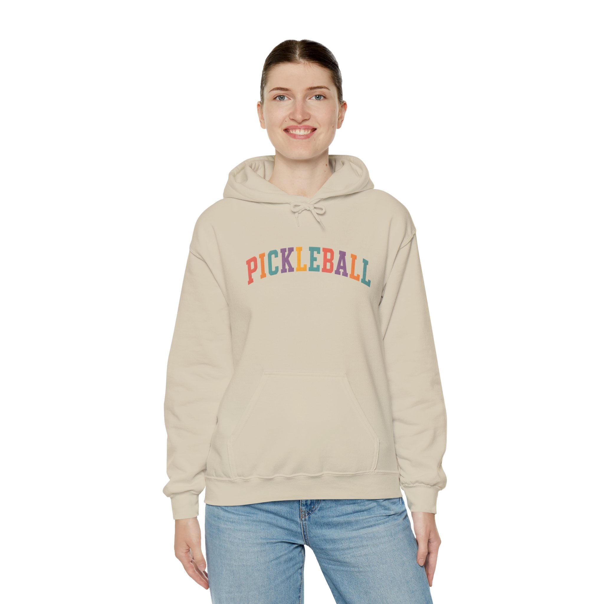 Pickleball Rainbow Hoodie — Colorful Pickleball Pullover for Players & Fans