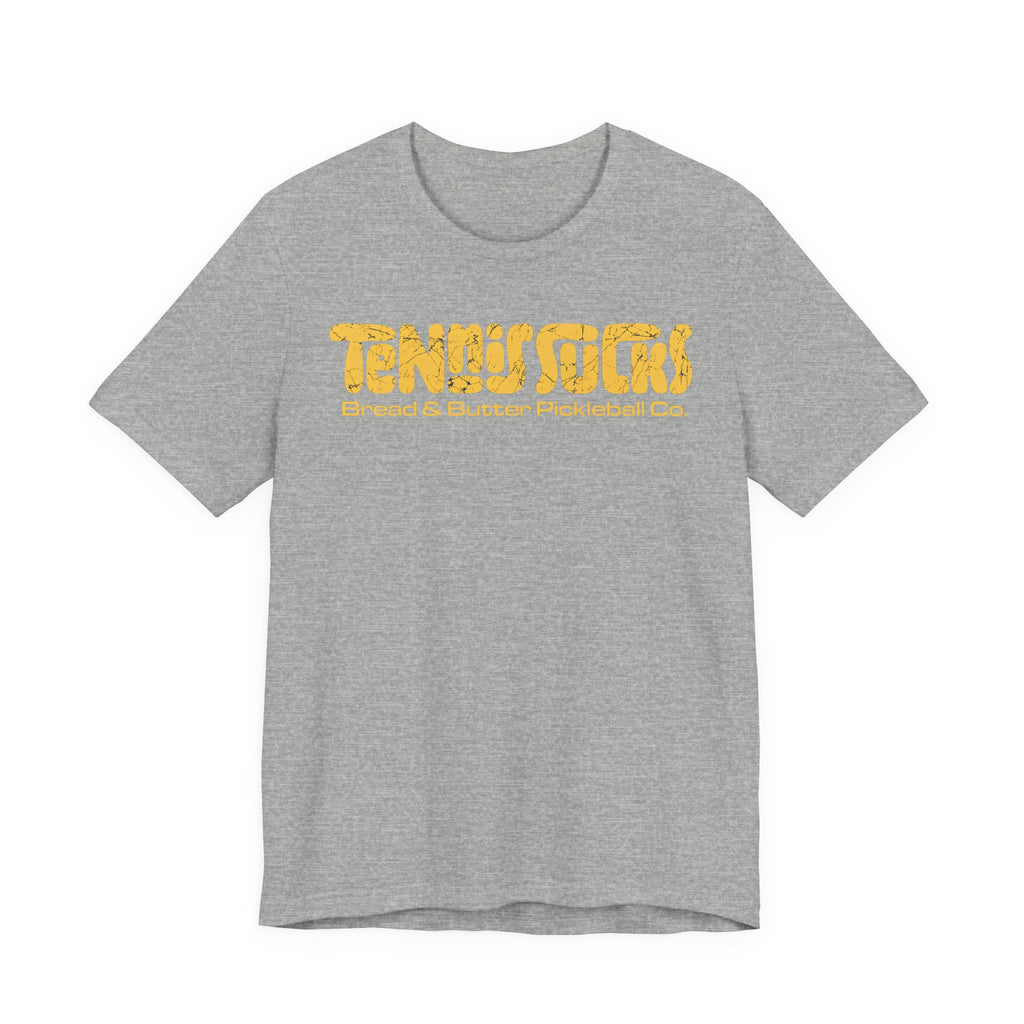 T-Shirt "Tennis Sucks" Vintage Retro Graphic Tee — Funny Tennis Player Gift