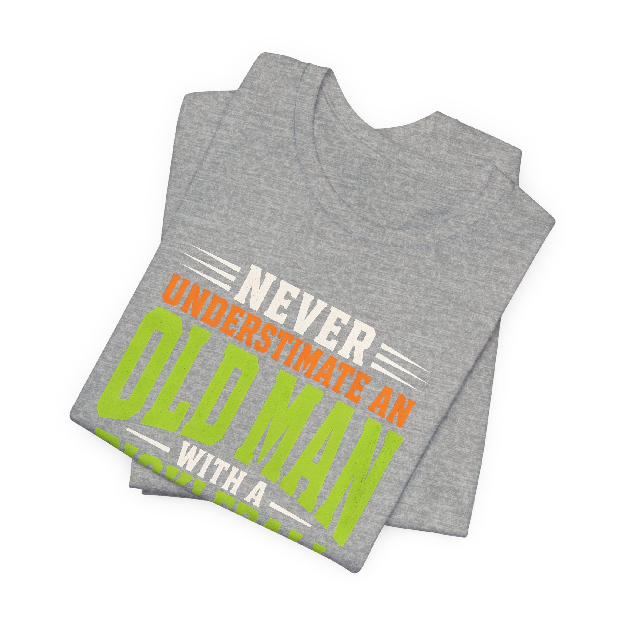 Pickleball Tee — "Never Underestimate an Old Man with a Pickleball Paddle"