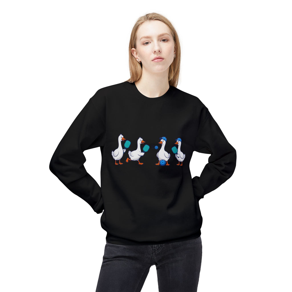 Duck Parade Crewneck Sweatshirt – Cute Cartoon Ducks Graphic