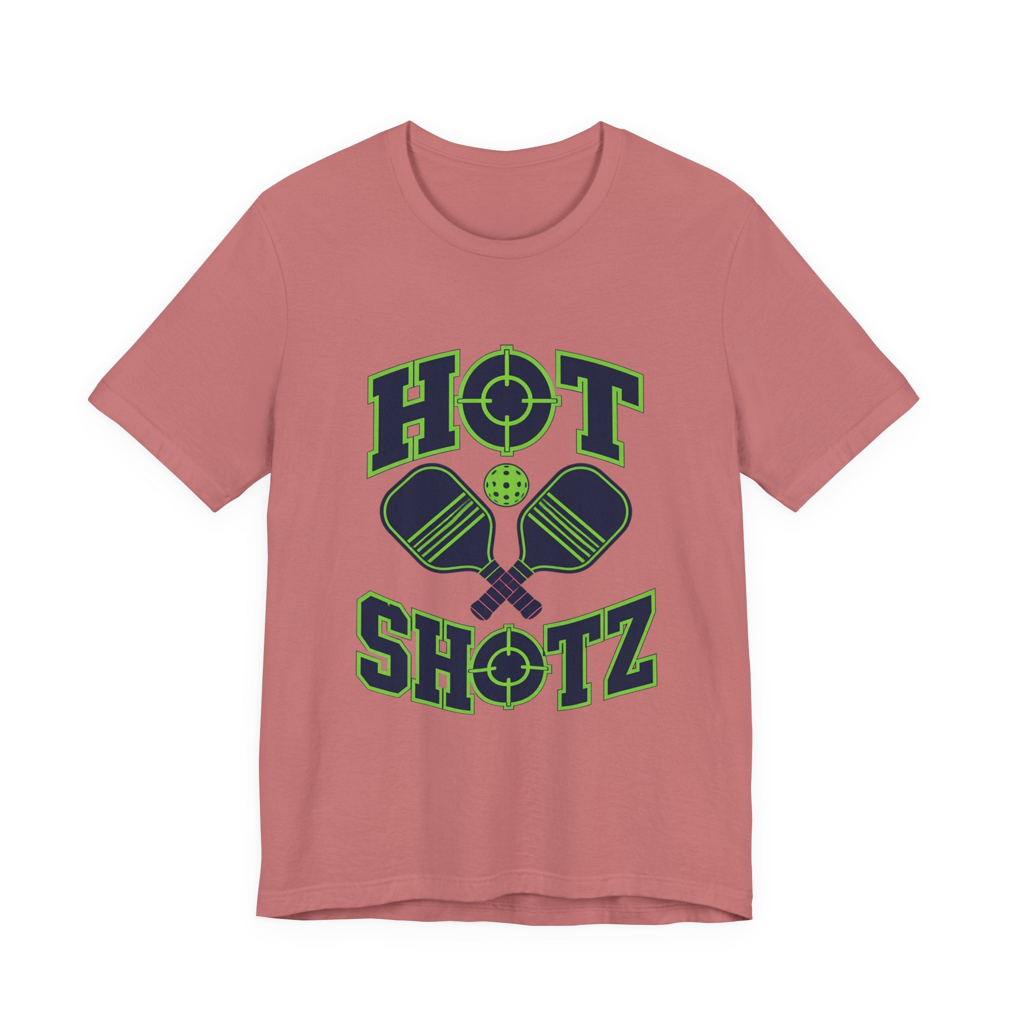 Hot Shotz Pickleball T‑Shirt — Pickleball Paddle Graphic Tee