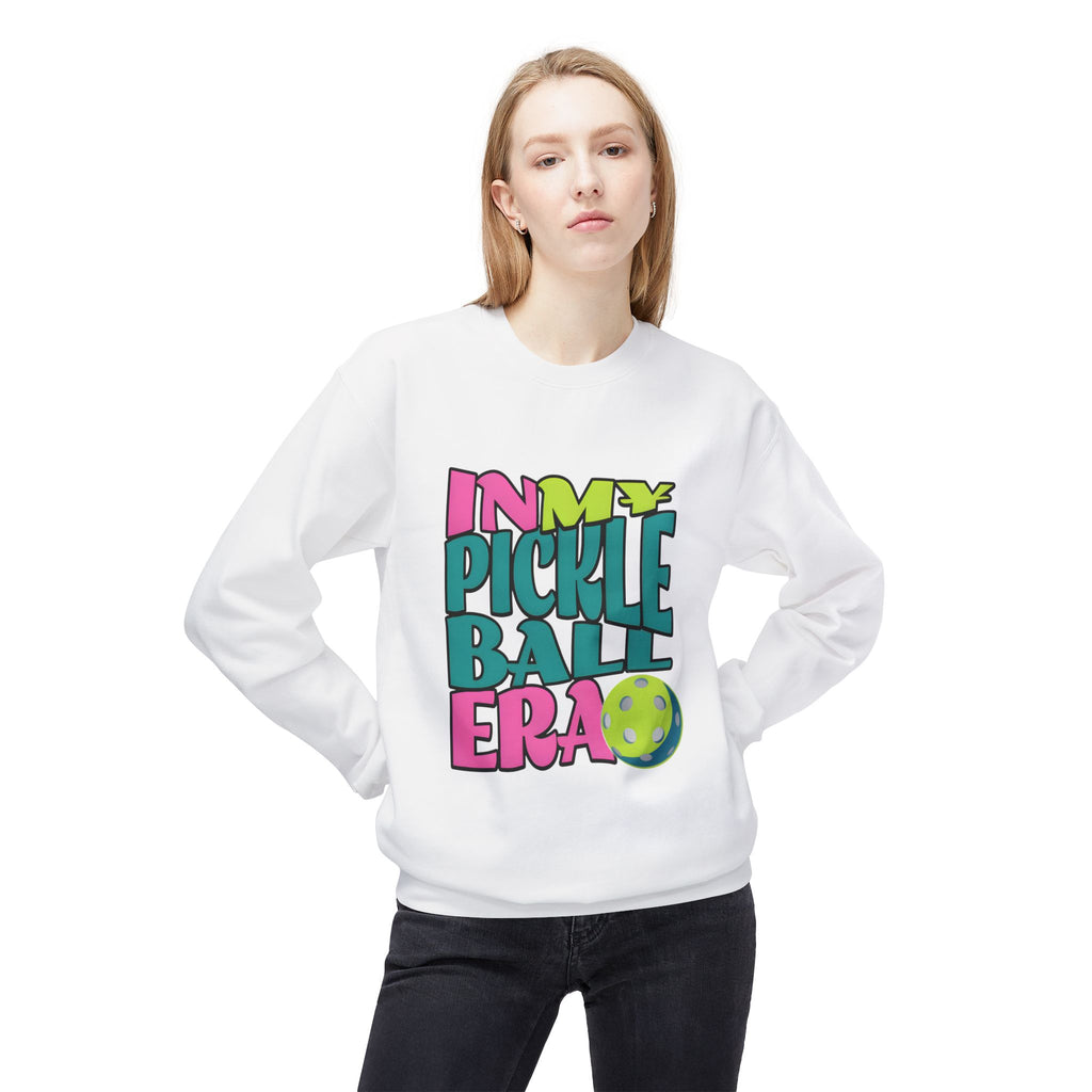 Pickleball Era Crewneck Sweatshirt — "In My Pickleball Era" Colorful Graphic