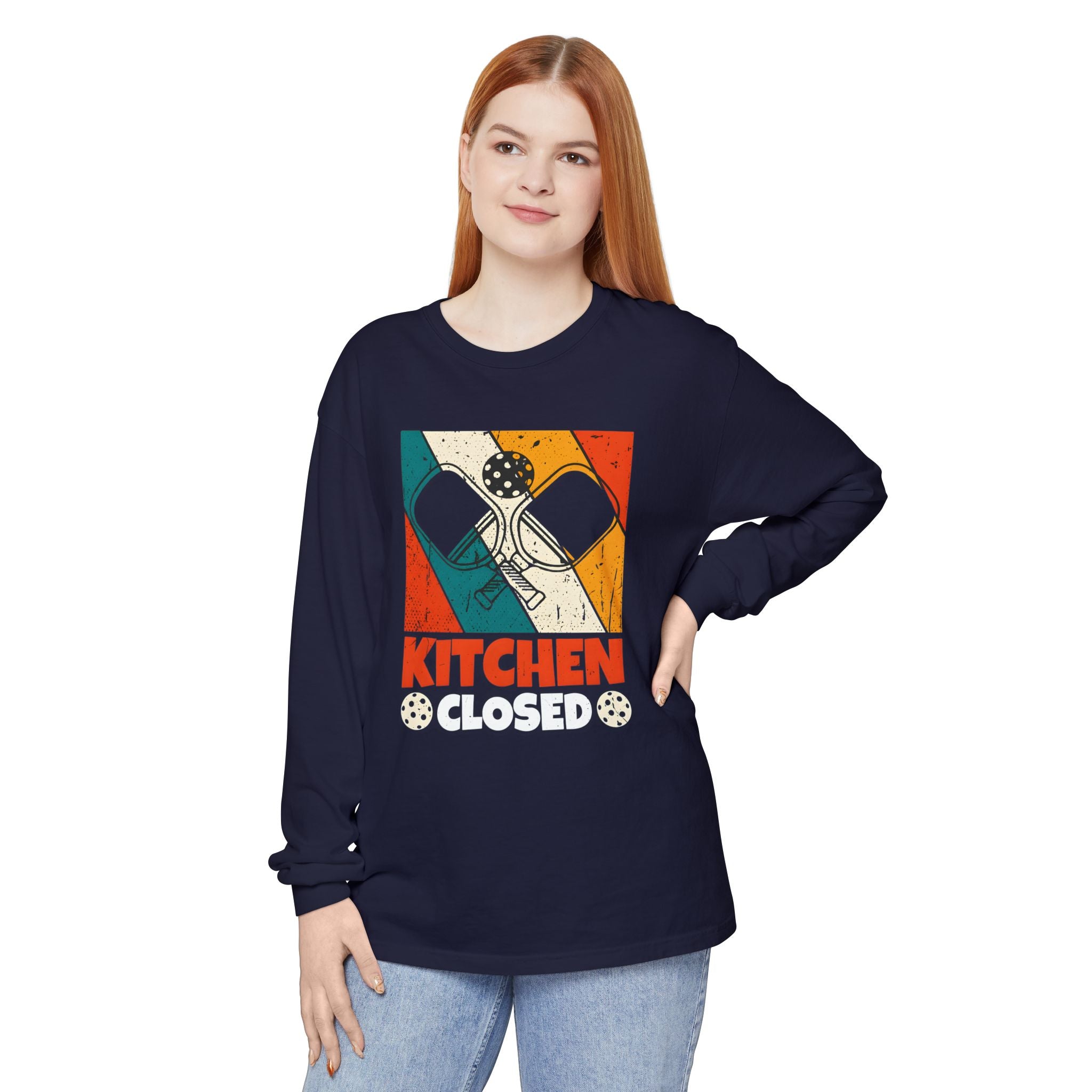 Unisex Garment-dyed Long Sleeve T-Shirt