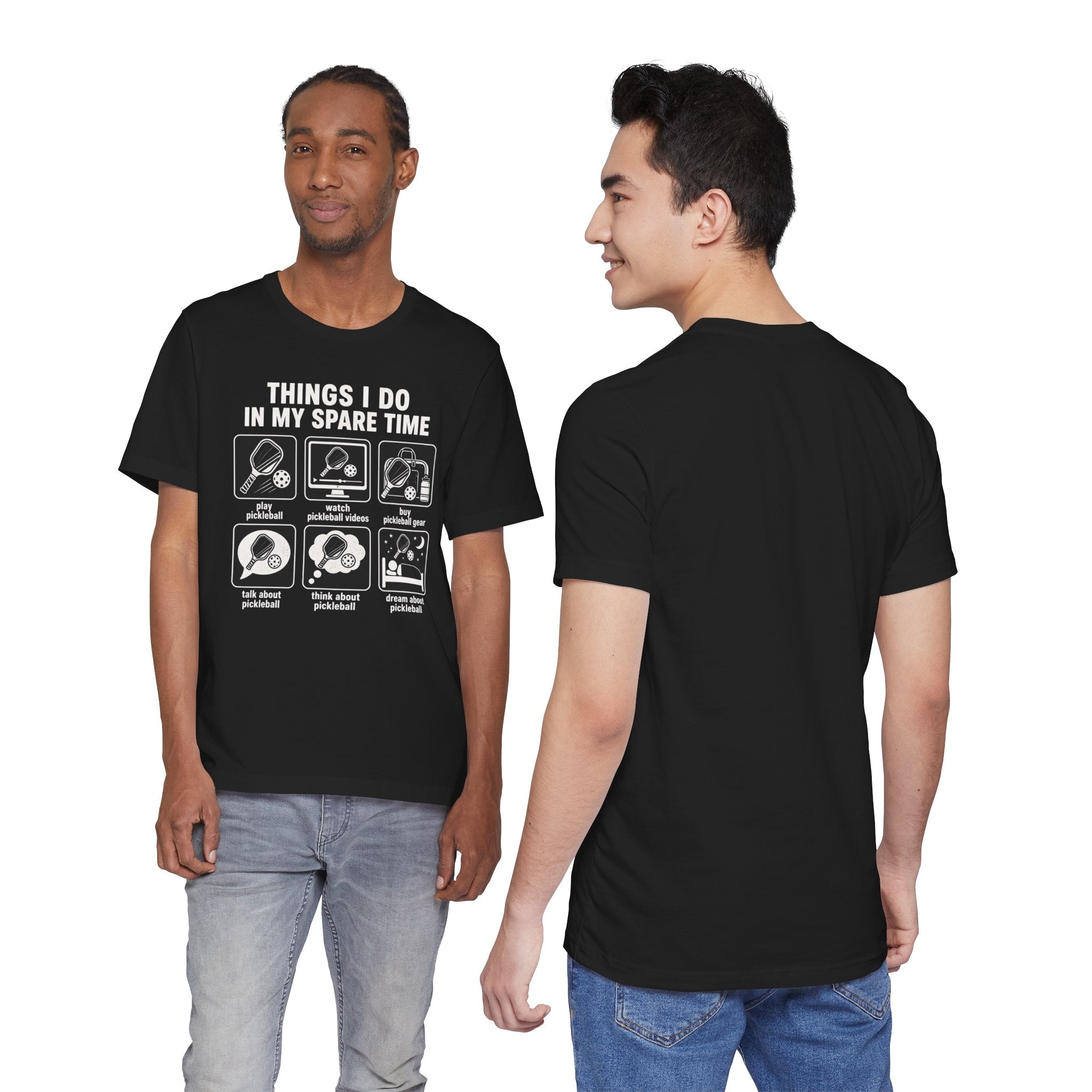 Pickleball Spare Time T-Shirt — "Things I Do In My Spare Time" Graphic Tee