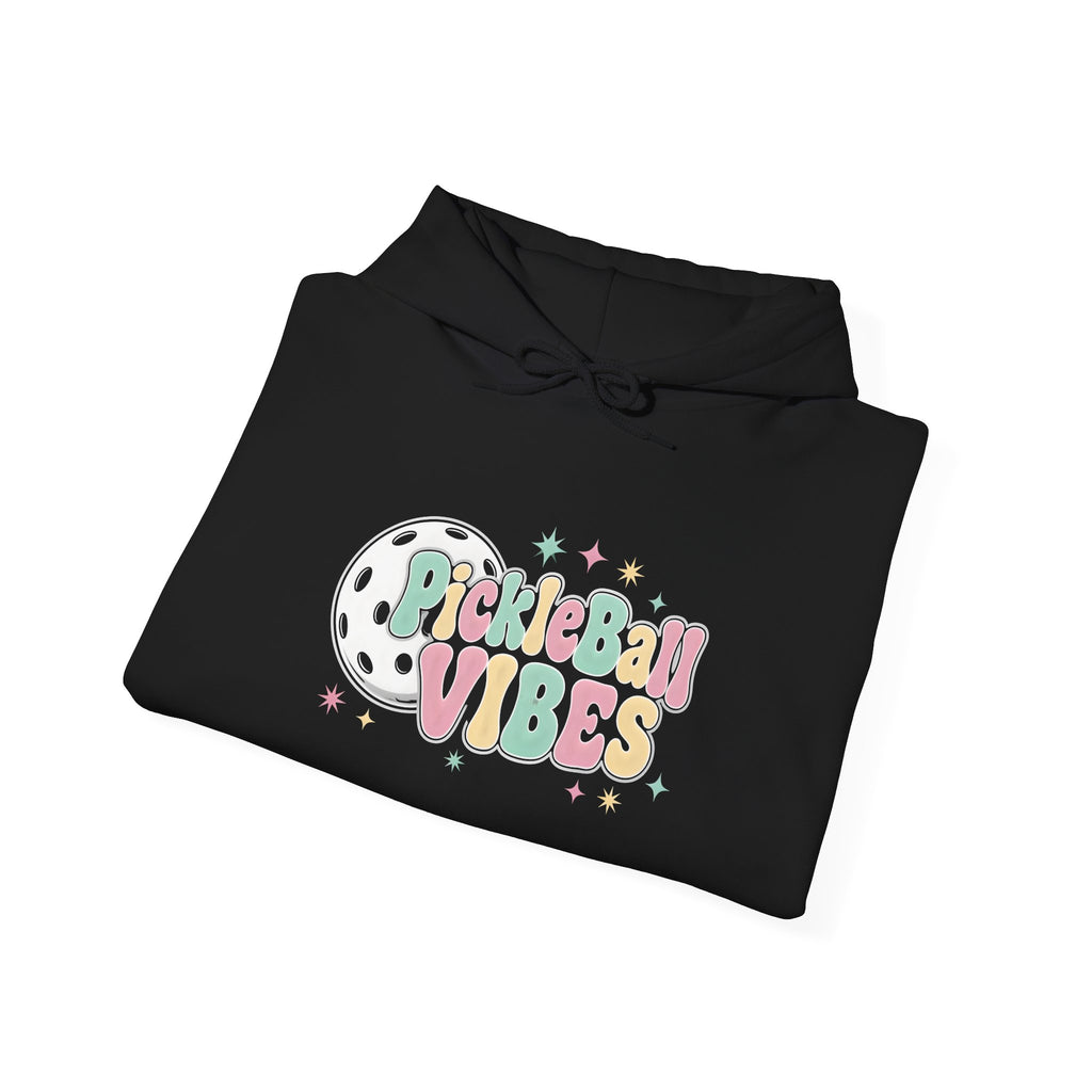 Pickleball Vibes Hoodie — Retro Pastel Pickleball Graphic Sweatshirt