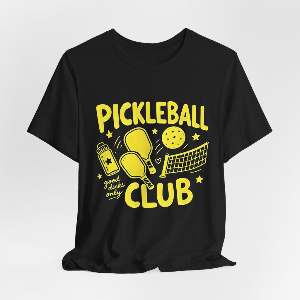 Pickleball Club Graphic Tee — "Good Doubles Only" Short Sleeve Shirt
