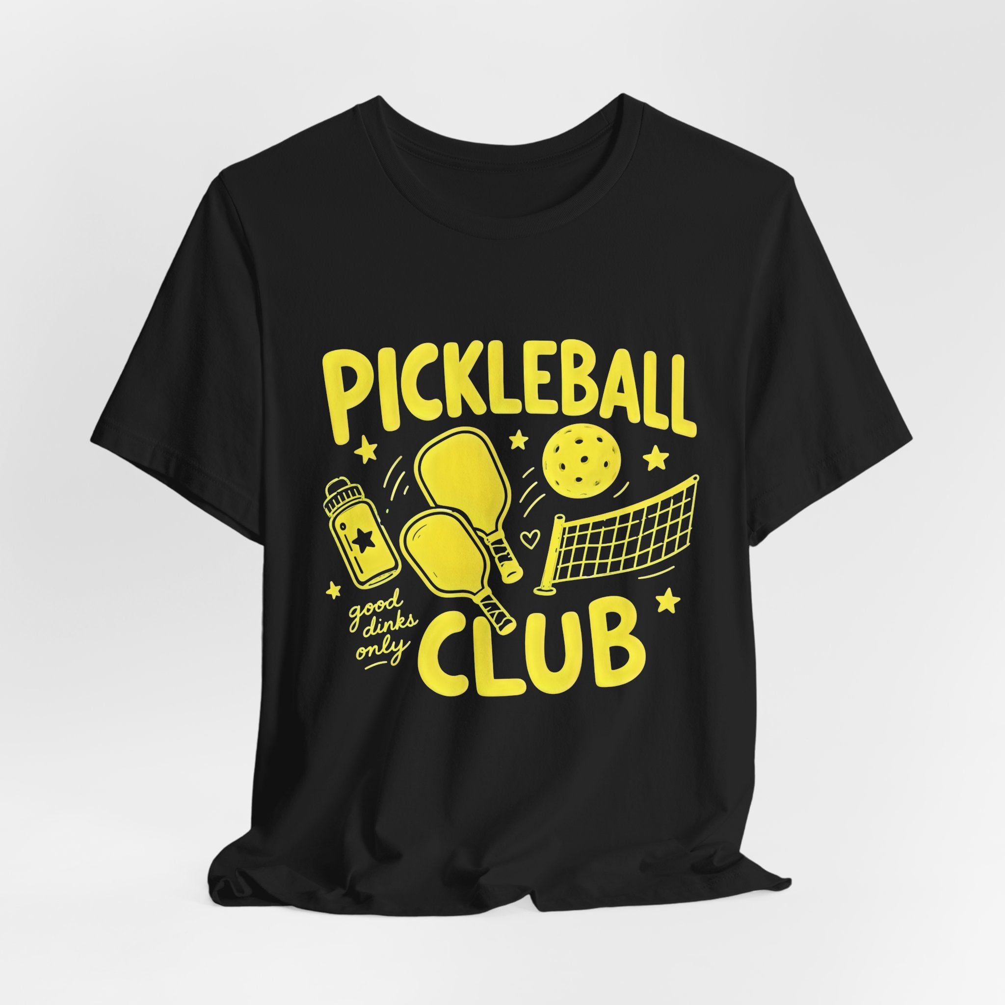 Pickleball Club Graphic Tee — "Good Doubles Only" Short Sleeve Shirt