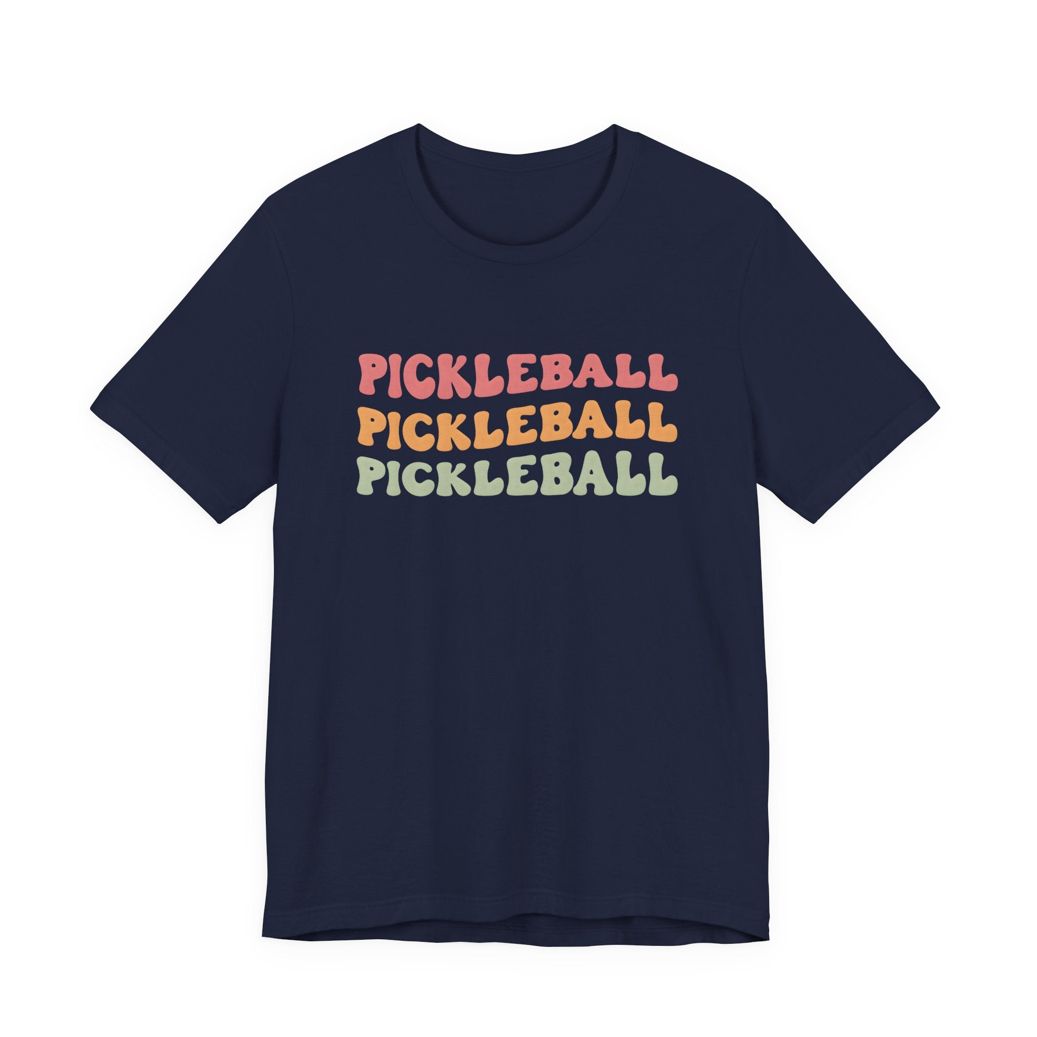 Pickleball Tee — Retro 'PICKLEBALL' Triple-Stack Graphic Shirt
