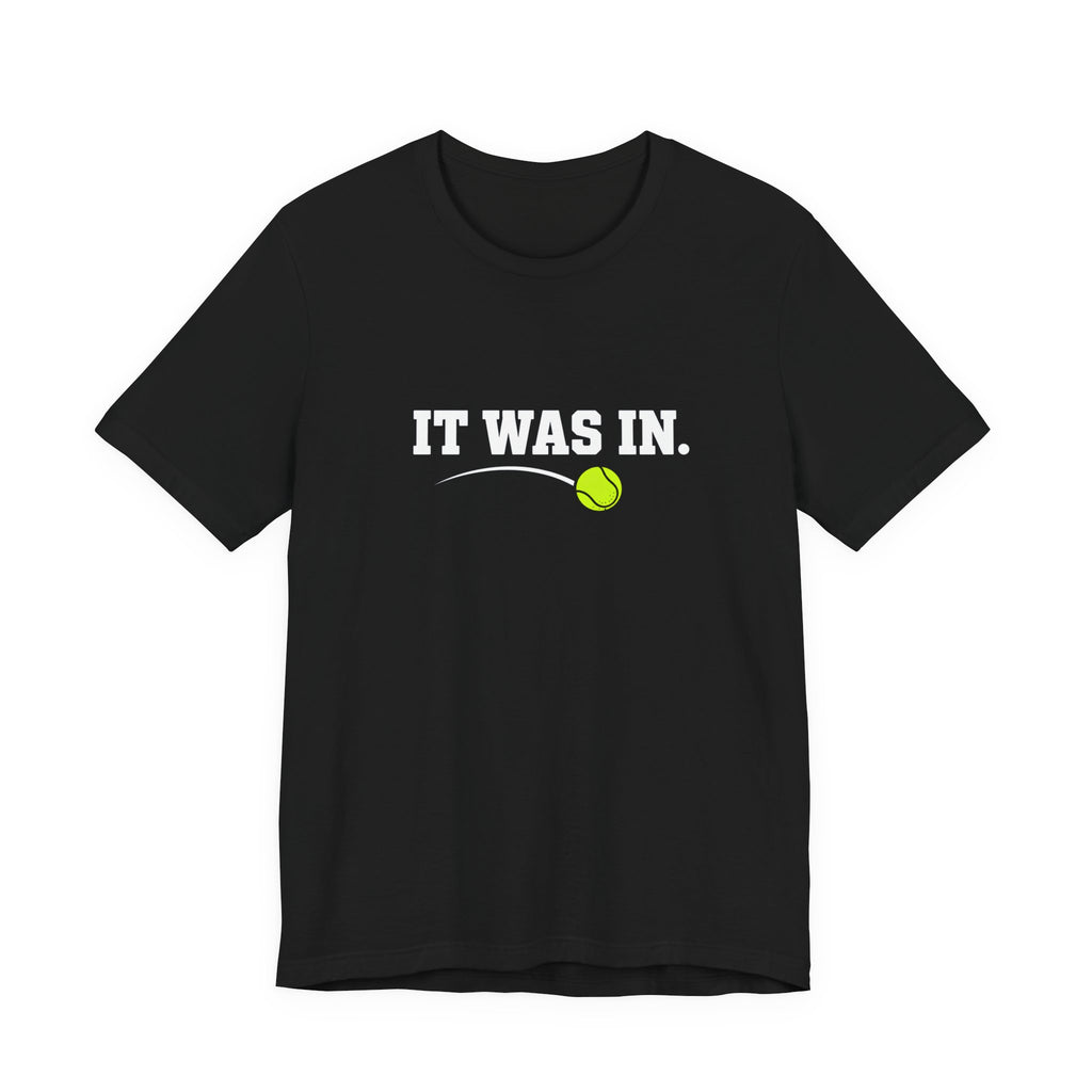 Tennis Minimalist Tee — Neon Tennis Ball Graphic Shirt