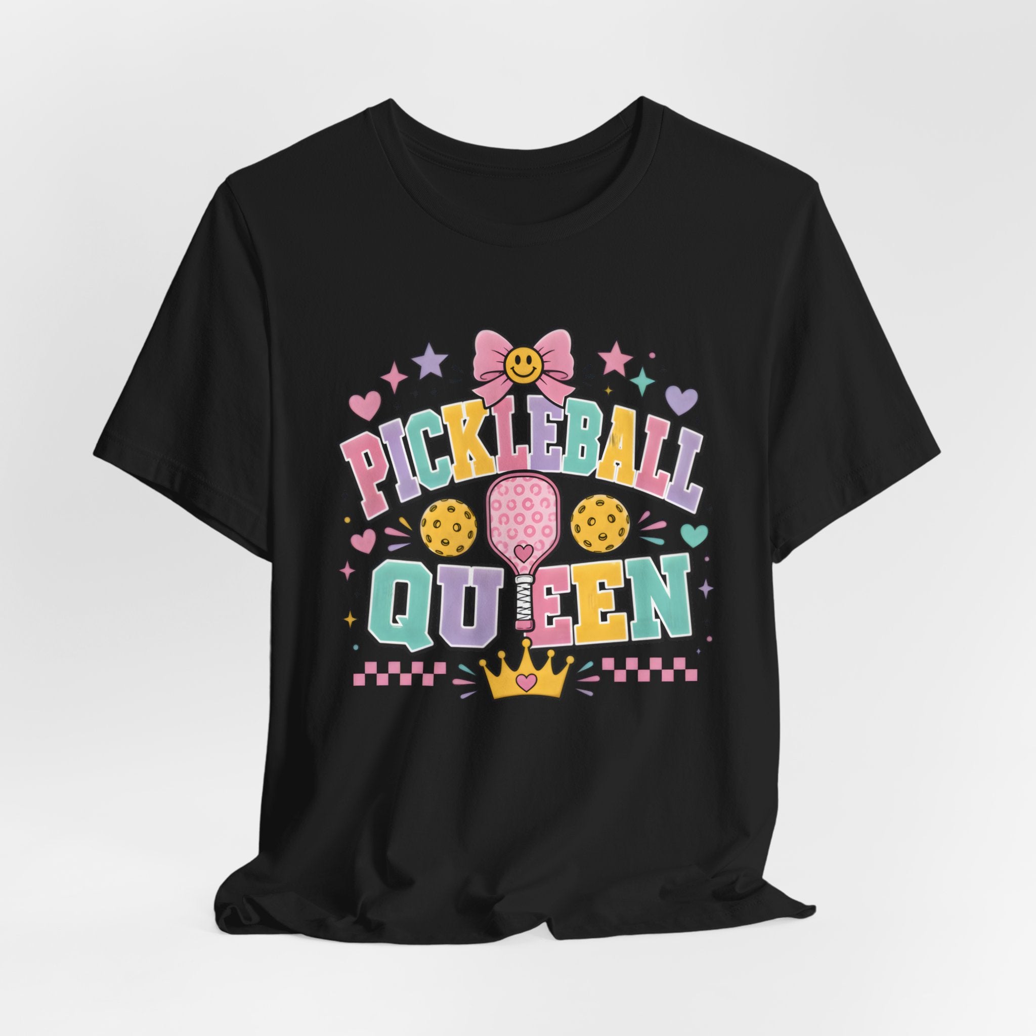 Pickleball Queen Tee — Cute Pastel Pickleball Shirt for Women & Girls