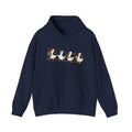 Halloween Duck Lineup Hoodie — Cute Trick-or-Treating Ducks Pullover