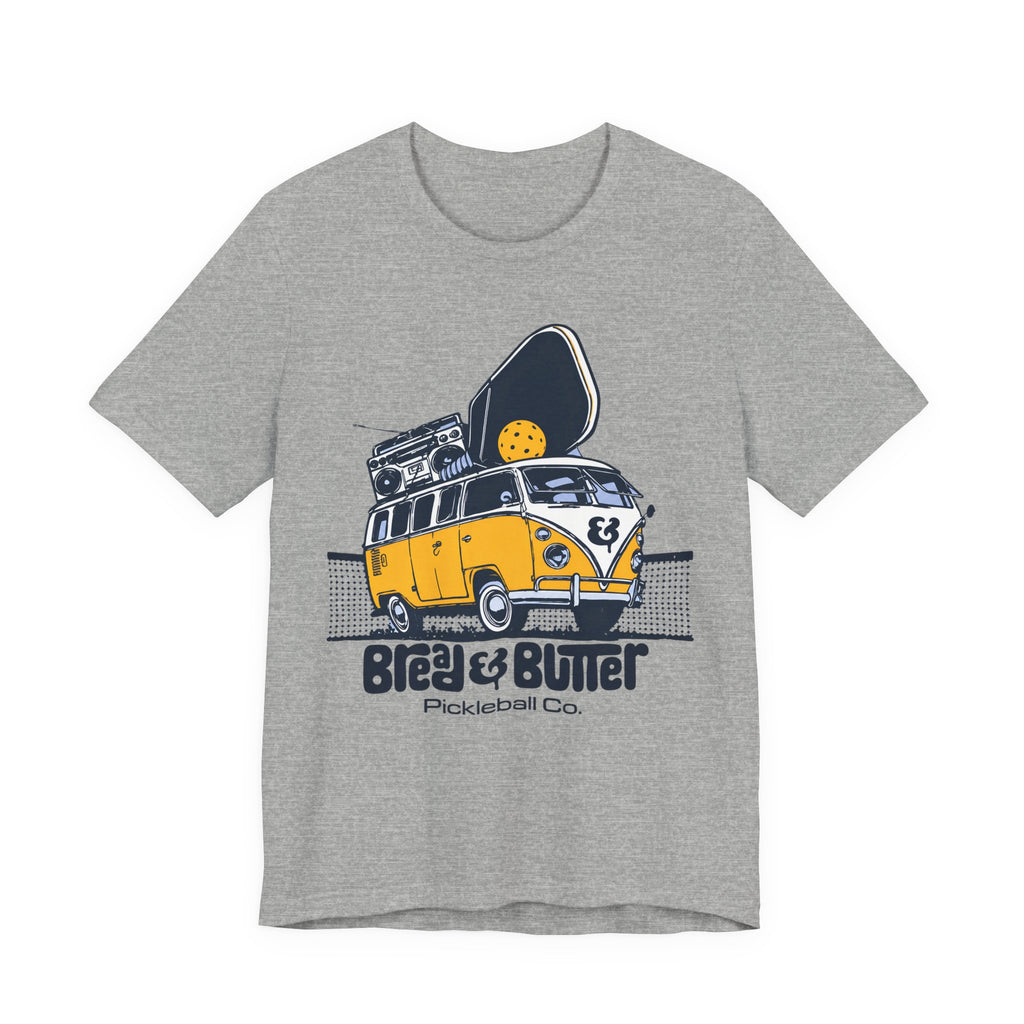 Pickleball Camper Tee — "Bread & Butter" VW Van Design